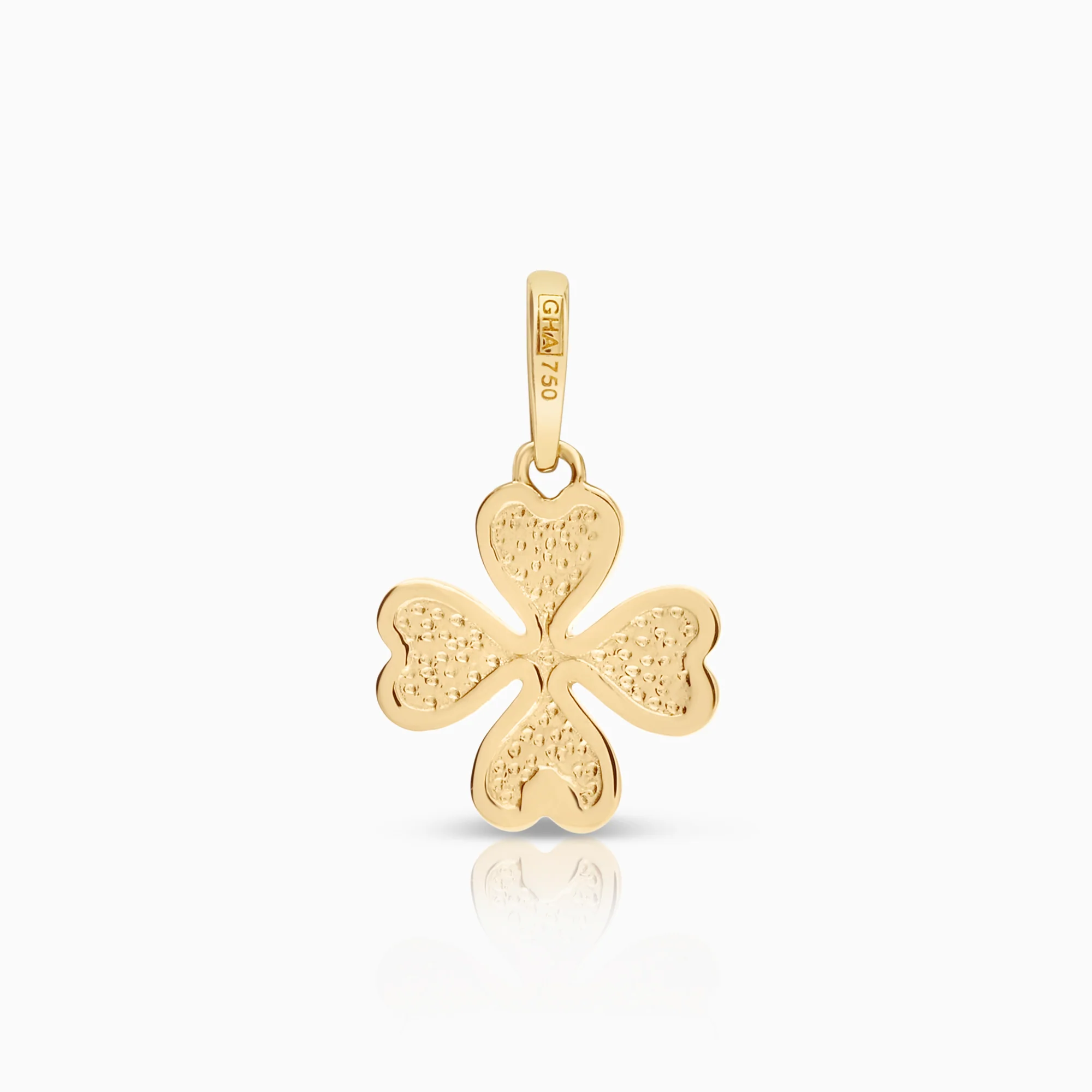 Four-leaf clover pendant 0.43 g 18K gold