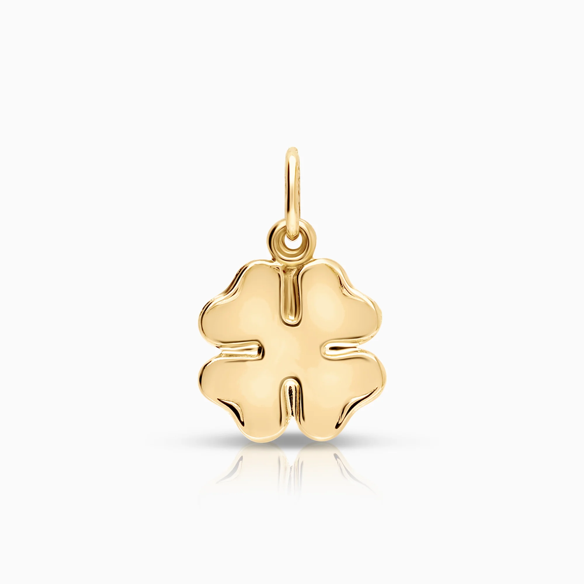 Four-leaf clover pendant 0.55g 18K gold