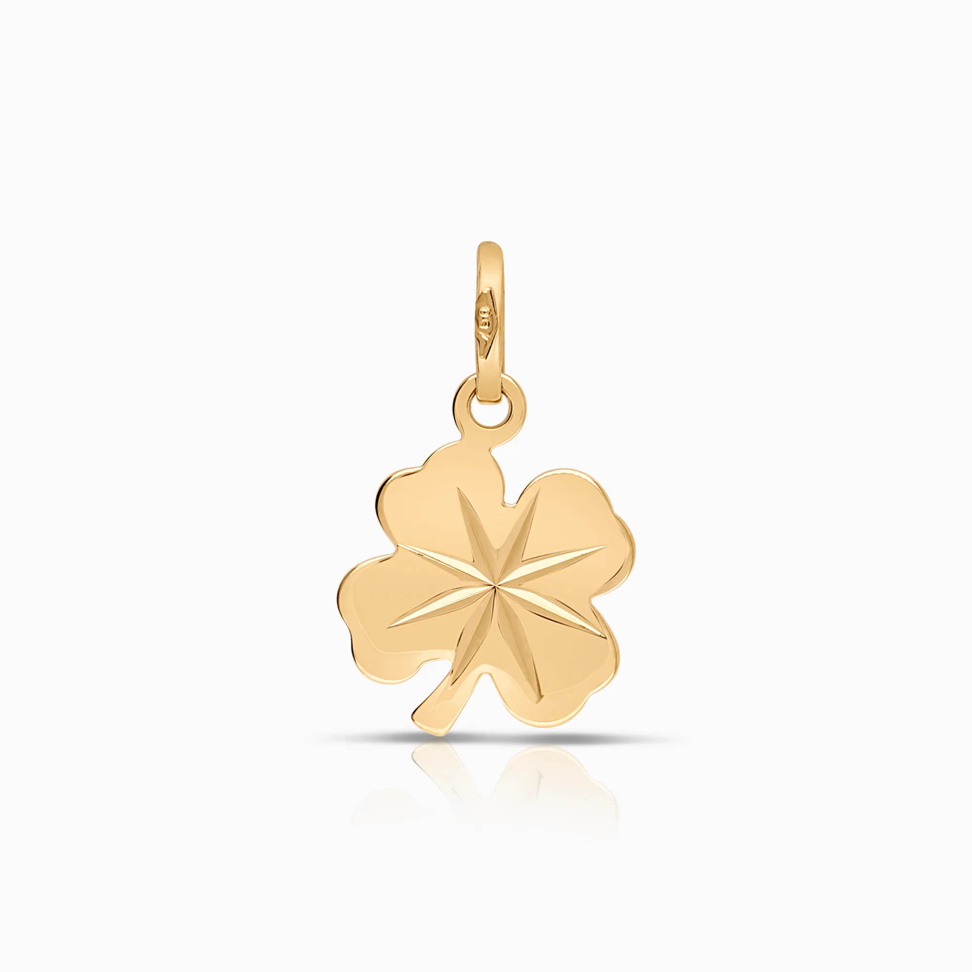 Four-leaf clover pendant 0.70 g 18K gold