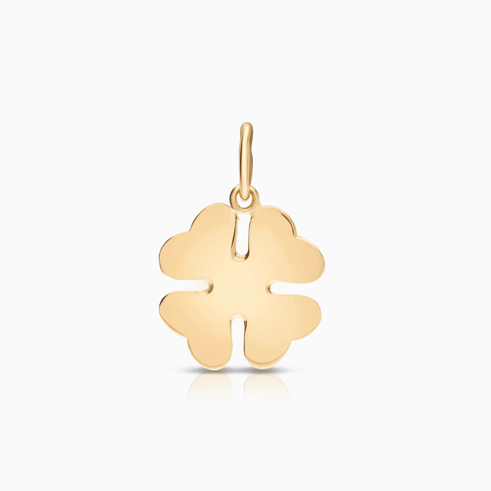 Four-leaf clover pendant 0.70 g 18K gold