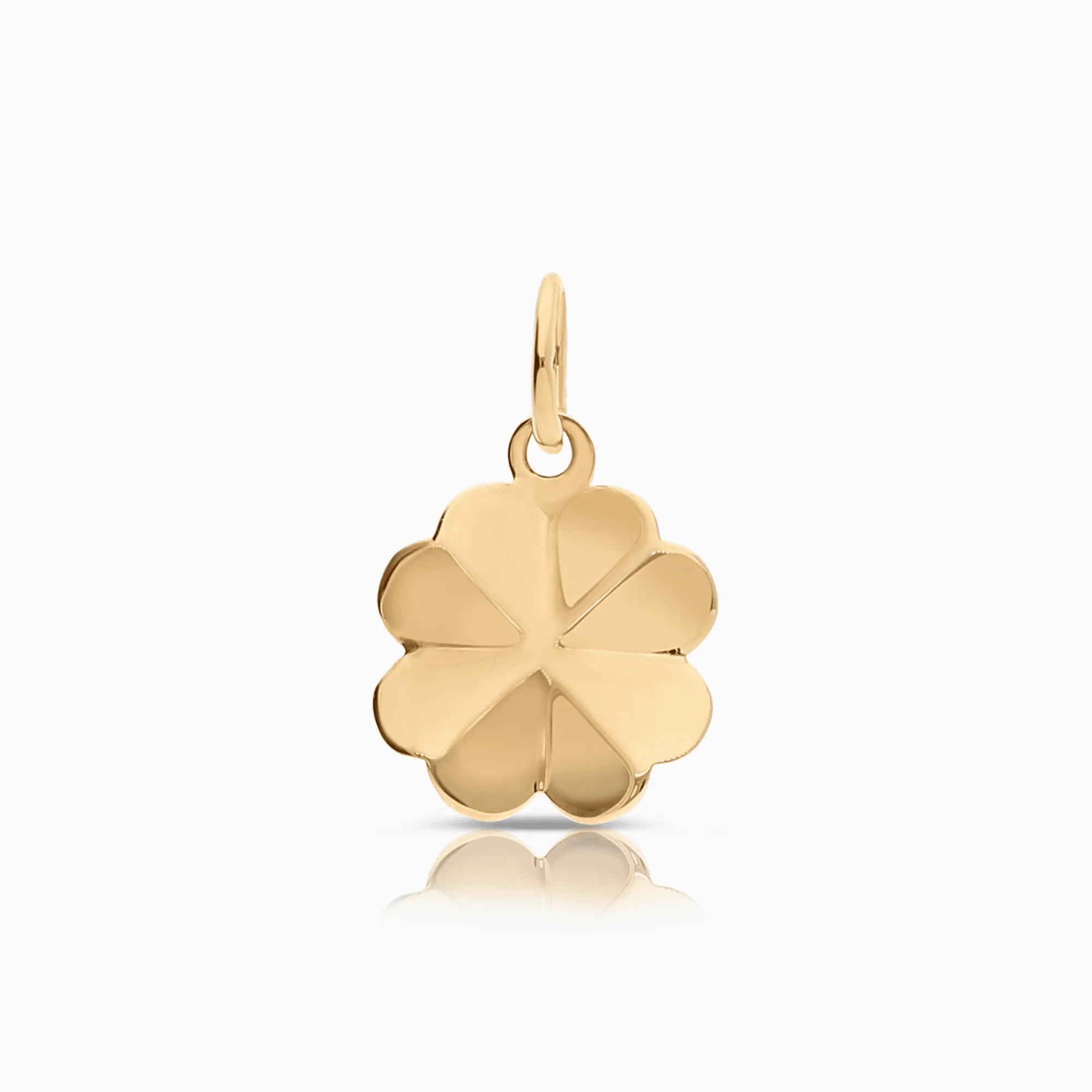 Four-leaf clover pendant 0.35g 18K gold