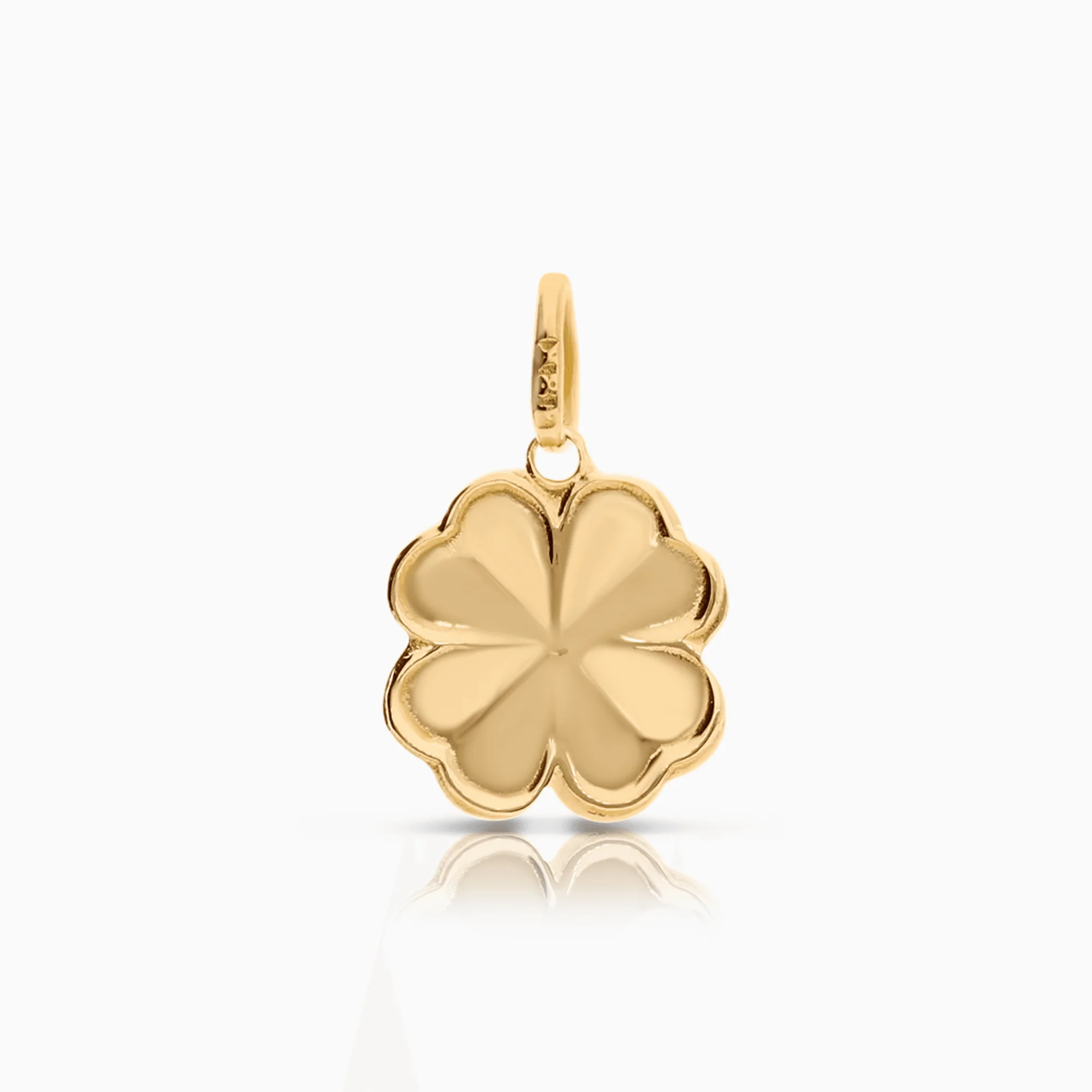 Four-leaf clover pendant 0.42g 18K gold