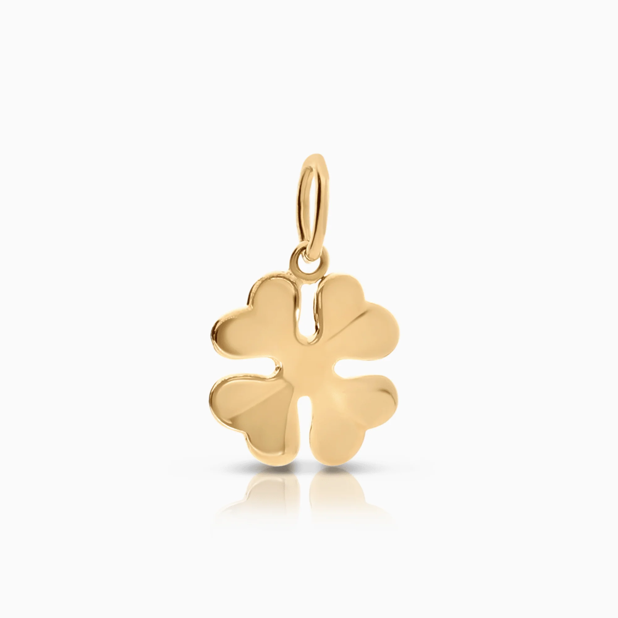 Four-leaf clover pendant 0.45g 18K gold