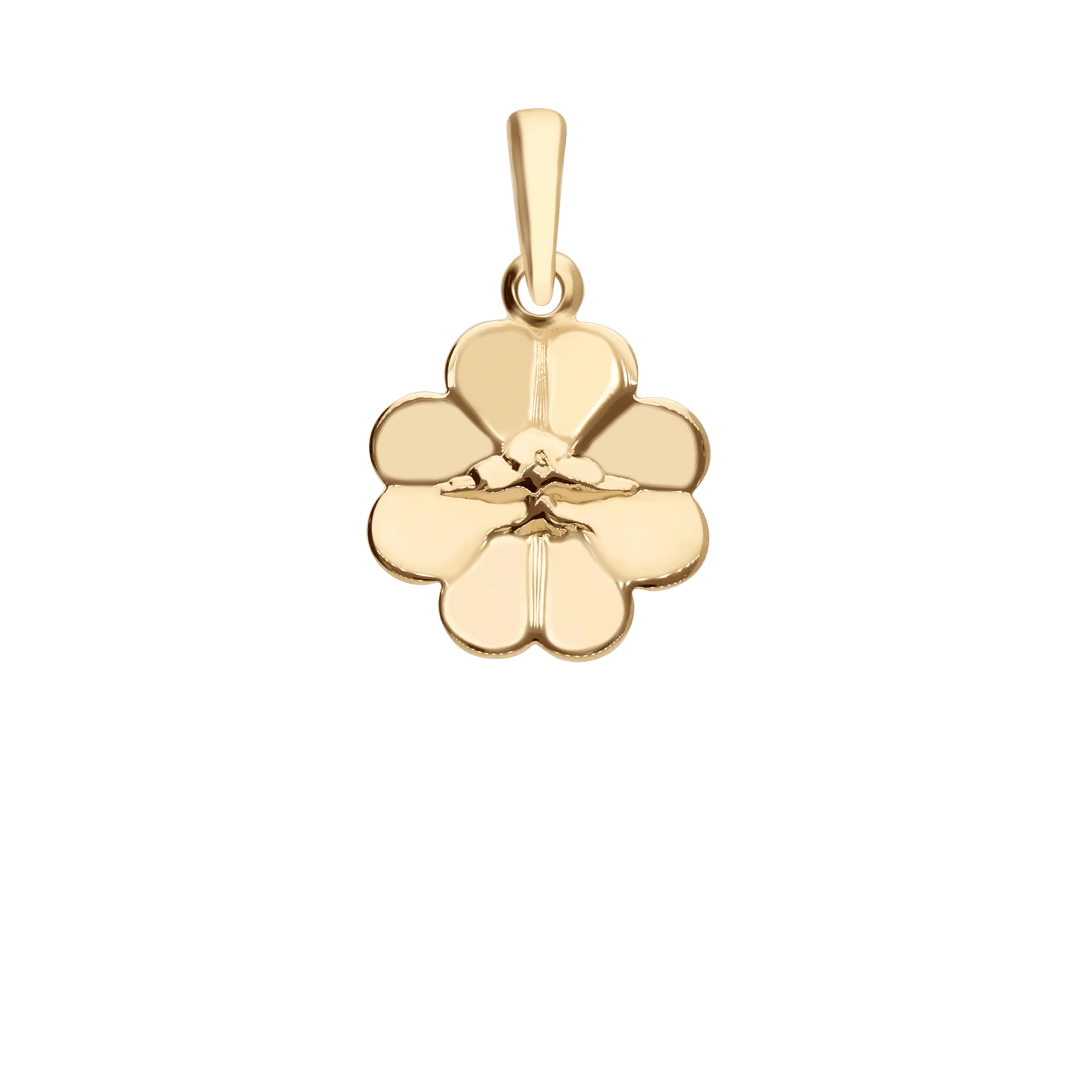 Four-Leaf Clover Pendant 0.58g 18K Gold - Image 2