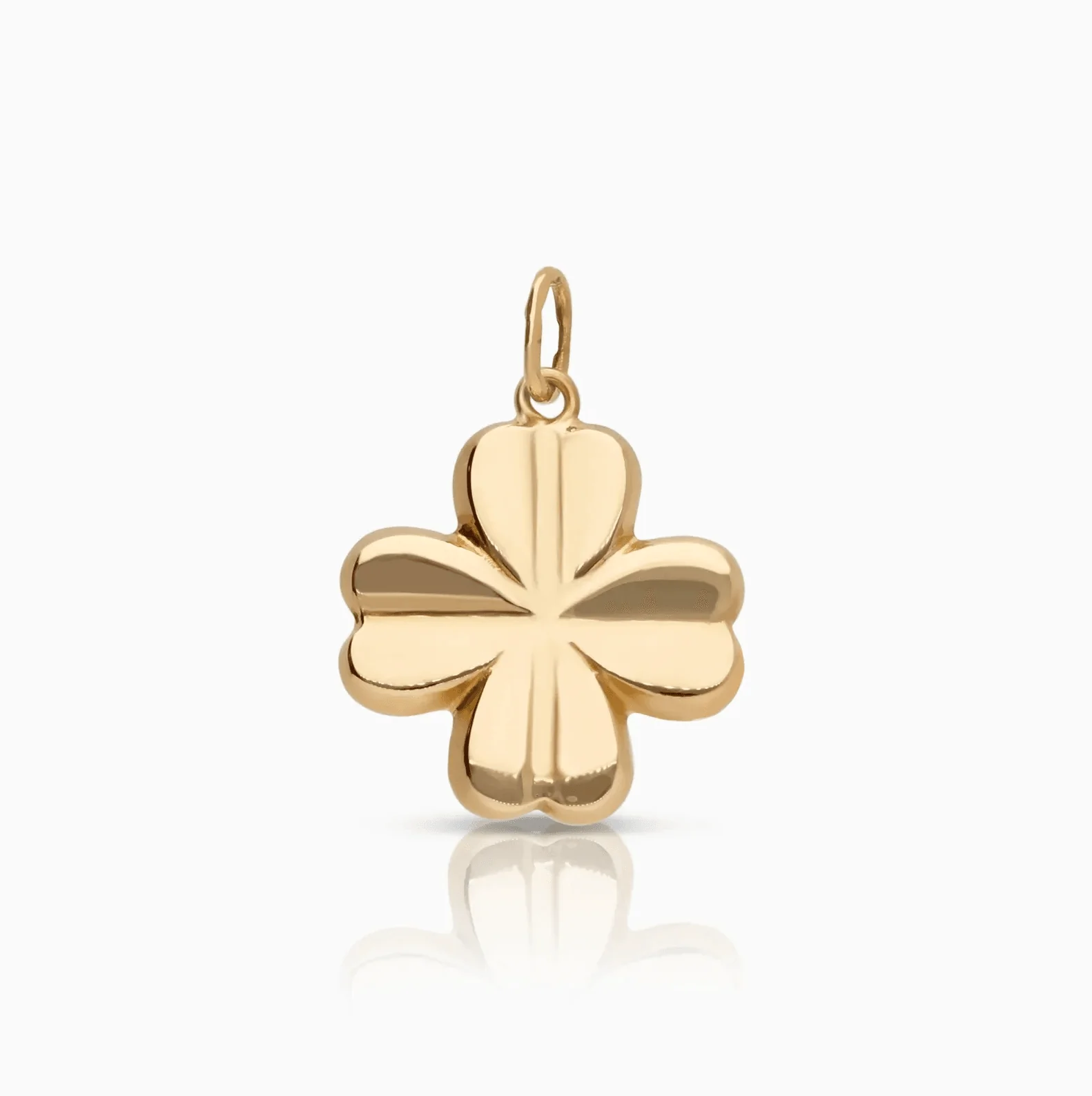 Four-leaf clover pendant 0.74g 18K gold