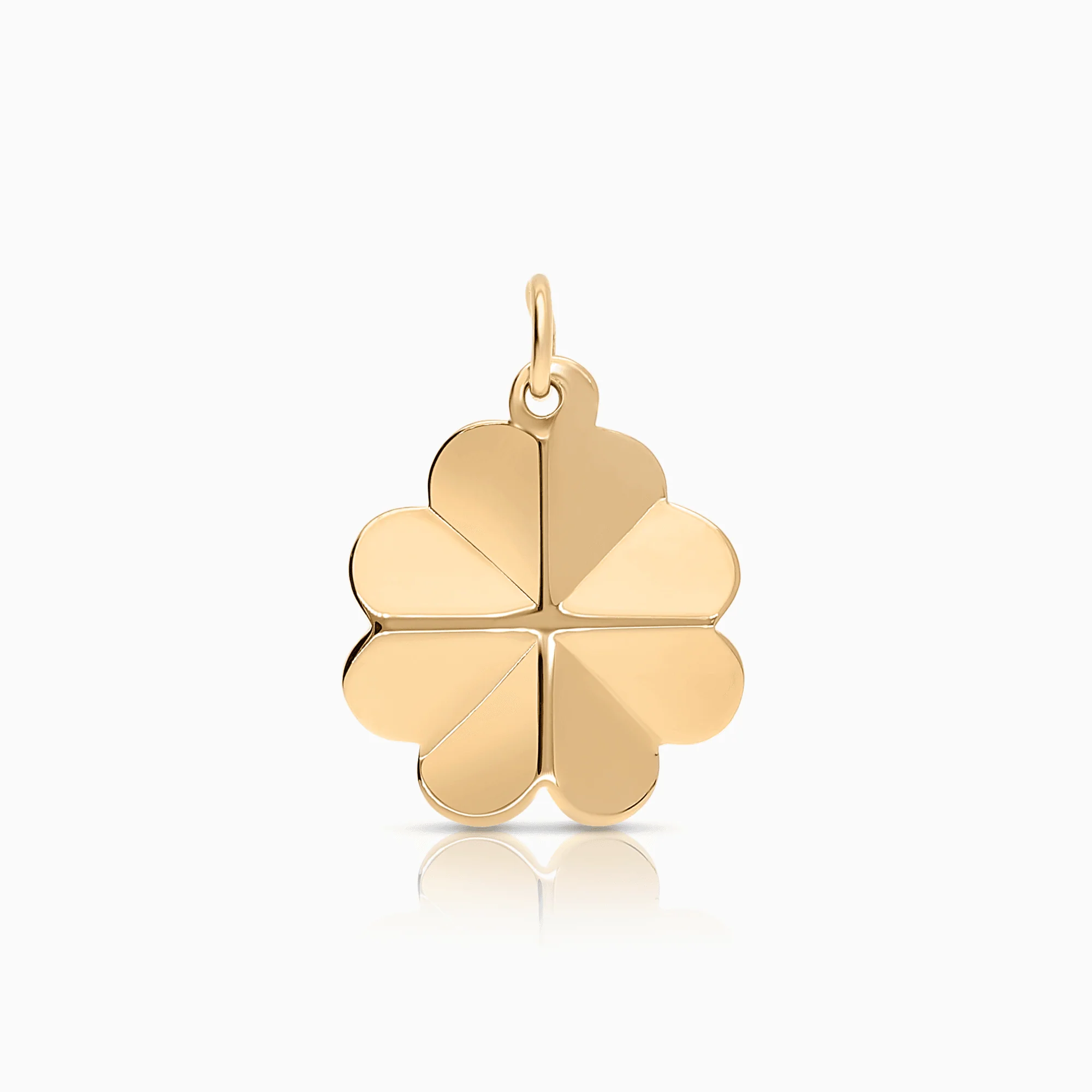 Four-leaf clover pendant 1.48g 18K gold