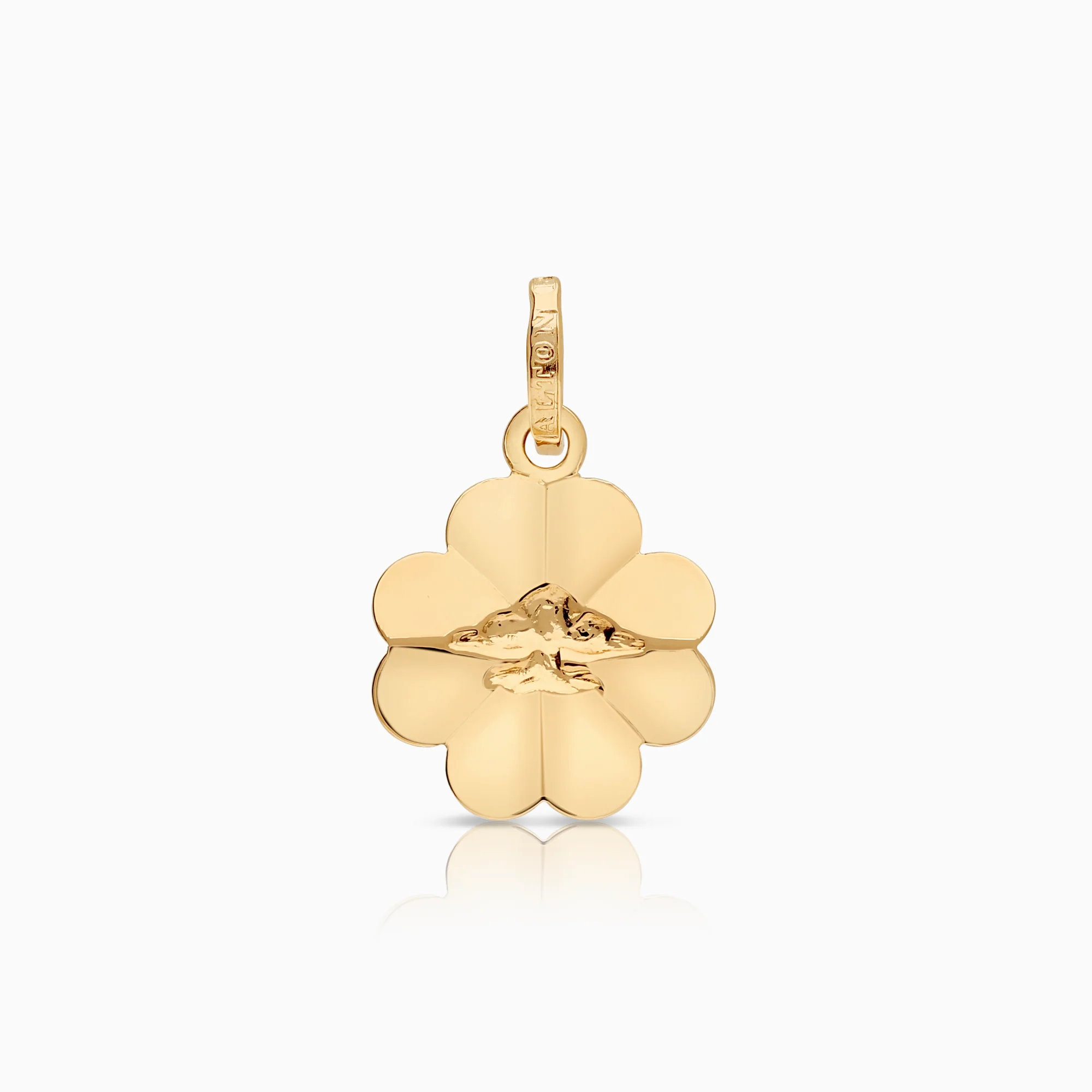 Four-leaf clover pendant 0.54g 18K gold