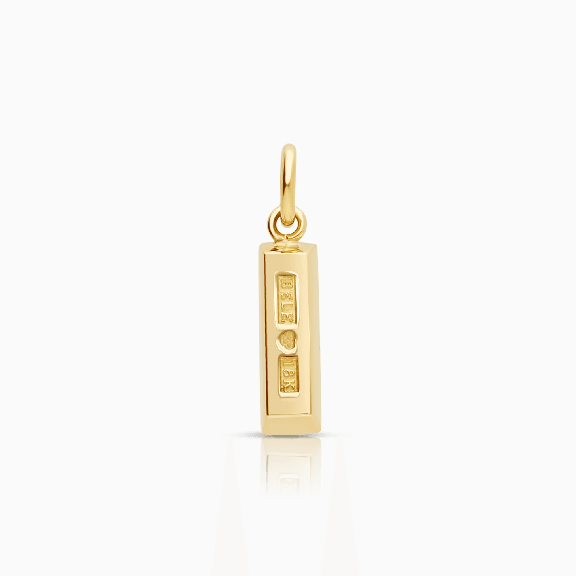 Gold bar pendant 1.97g 18K gold