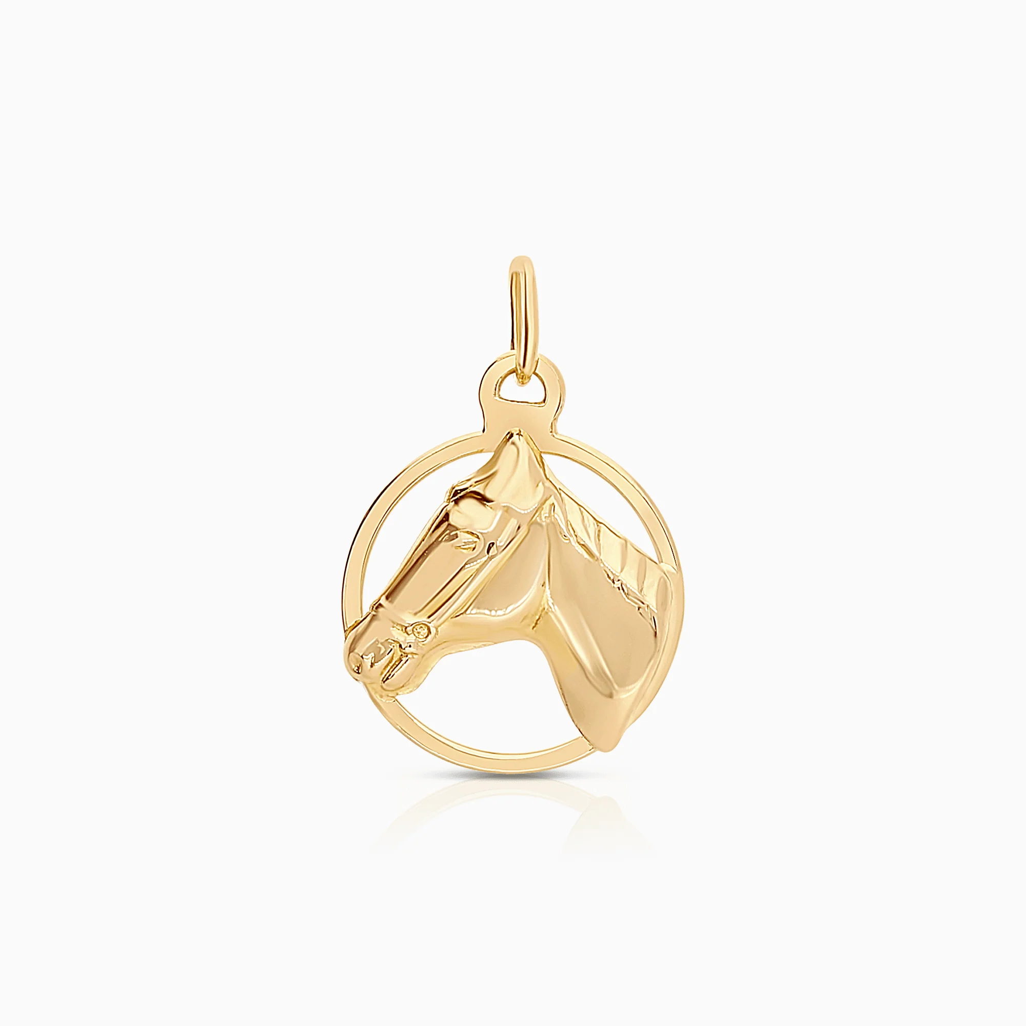 Pendant horse 0.44g 18K gold