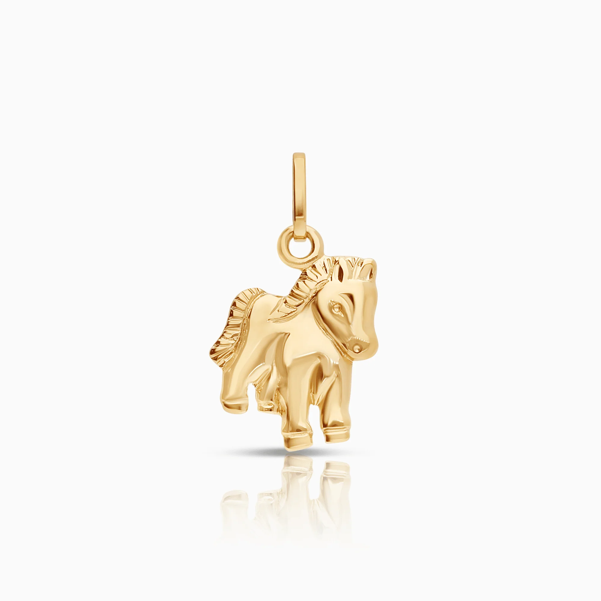 Horse Pendant 0.94g 18K Gold