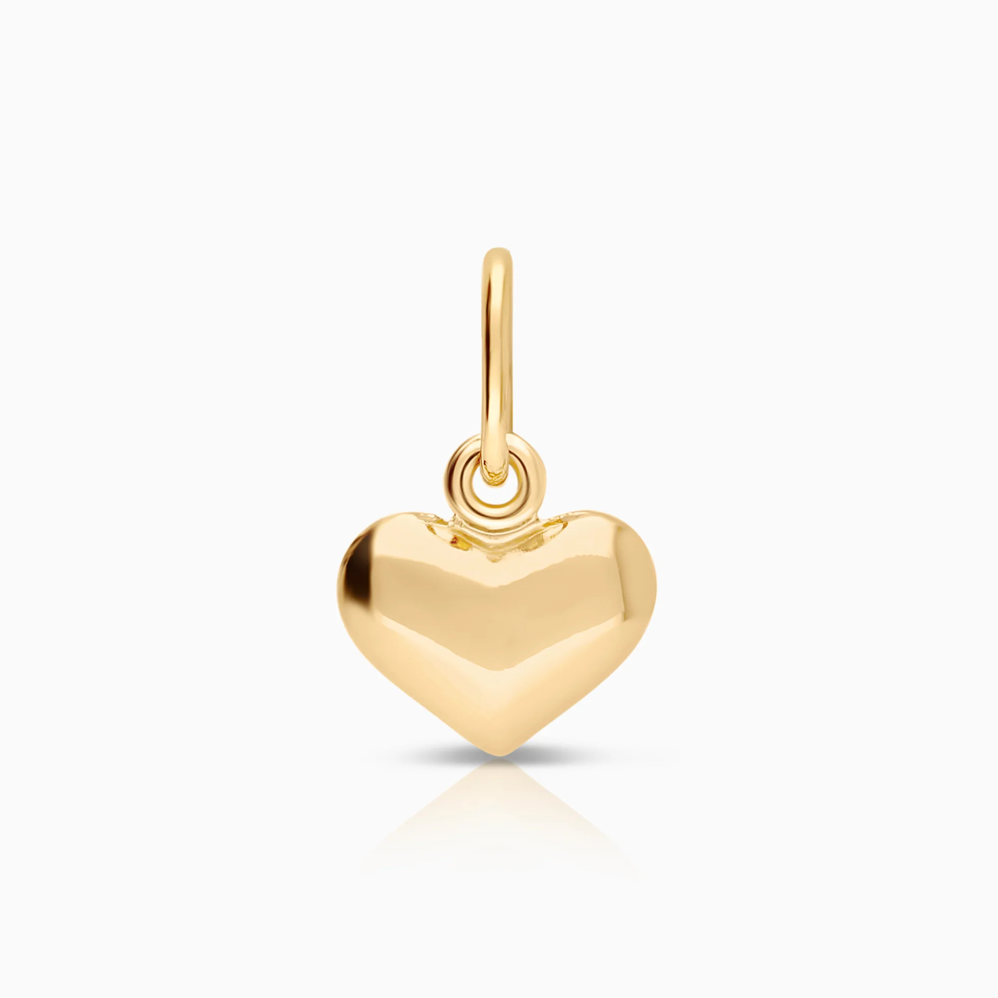 Pendant heart 0.24g 18K gold