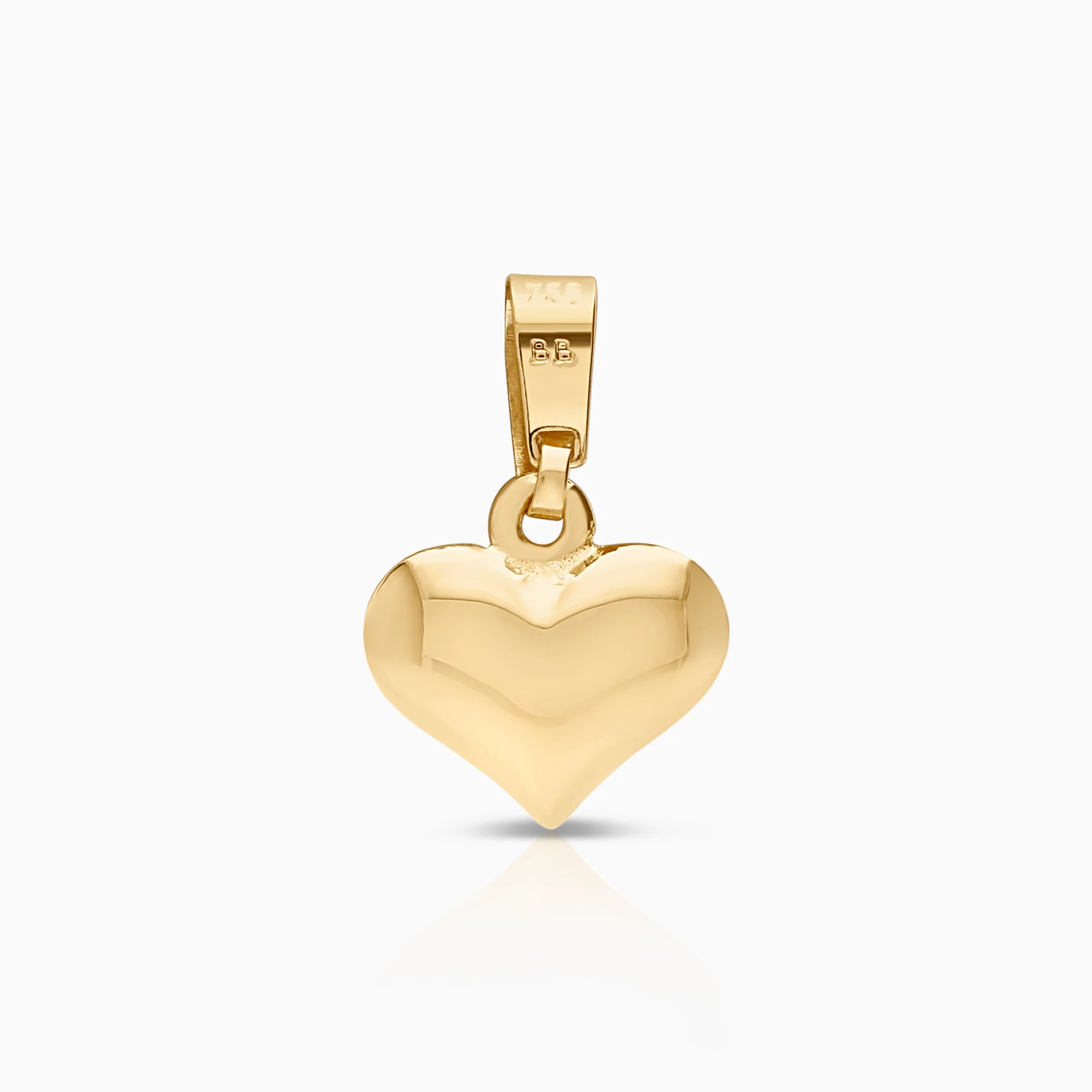 Pendant heart 0.30g 18K gold