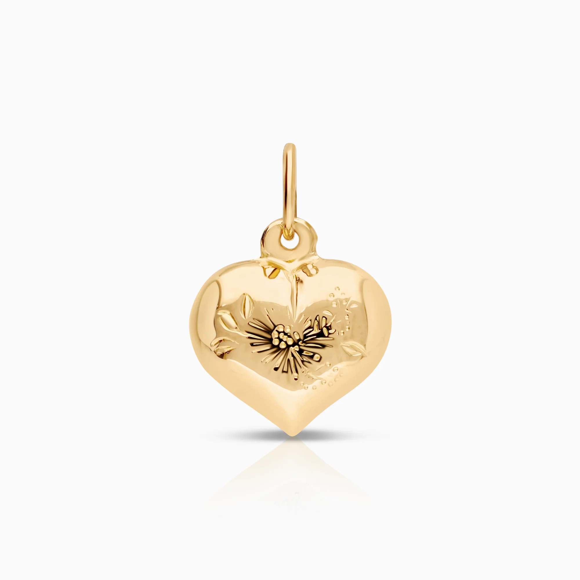 Heart pendant 0.31g 18K gold