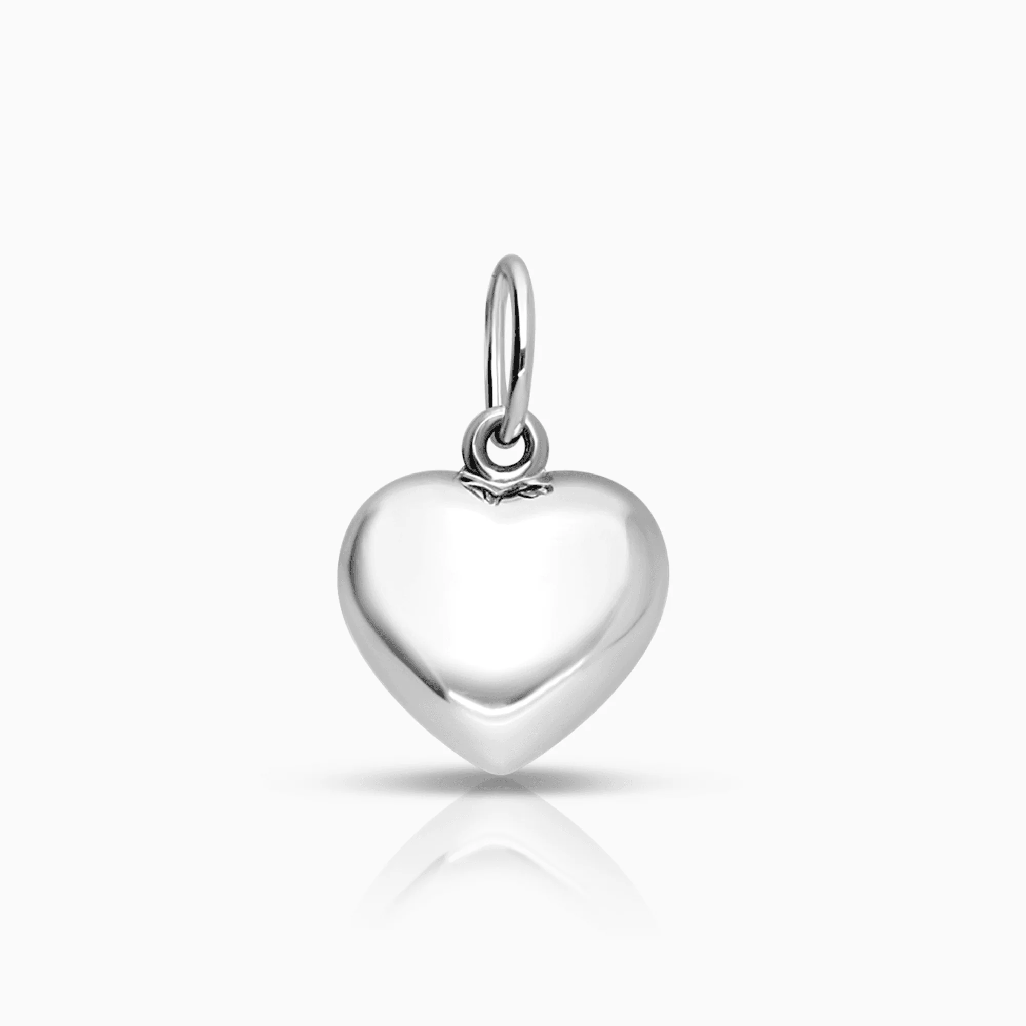 Heart pendant 0.32g 18K white gold