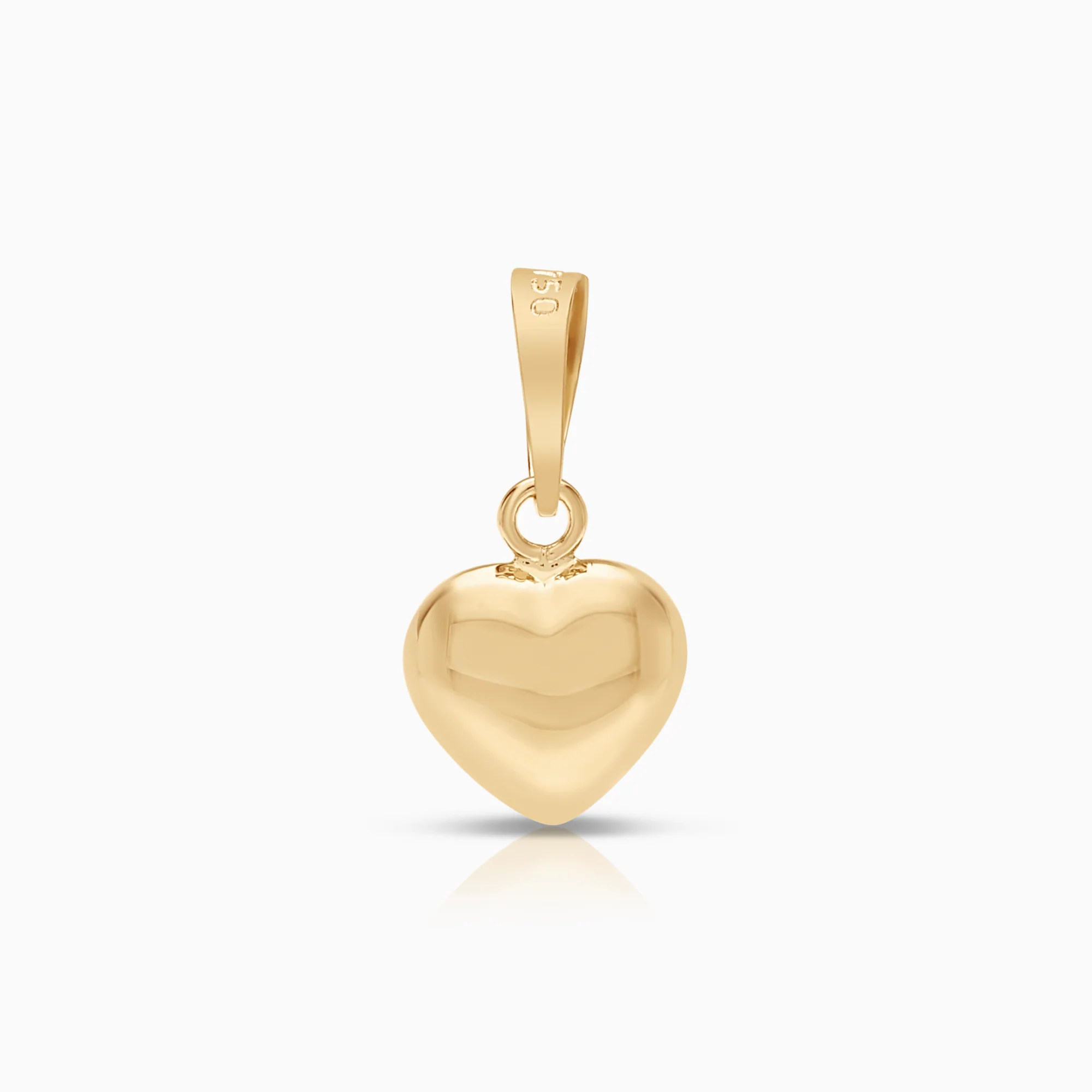 Heart pendant 0.33g 18K gold