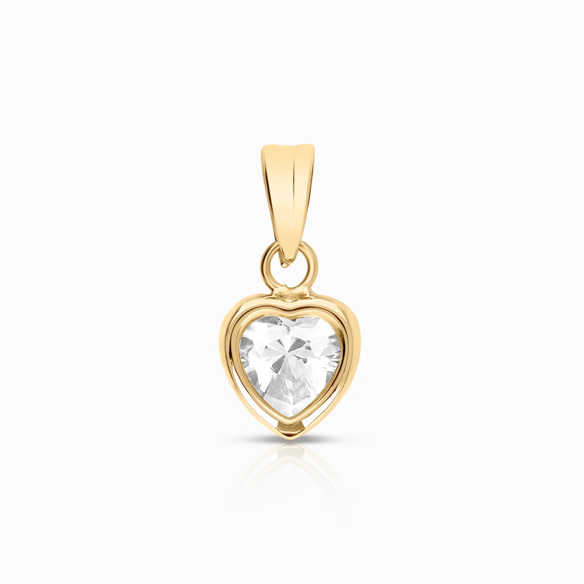 Heart pendant 0.35g 14K gold