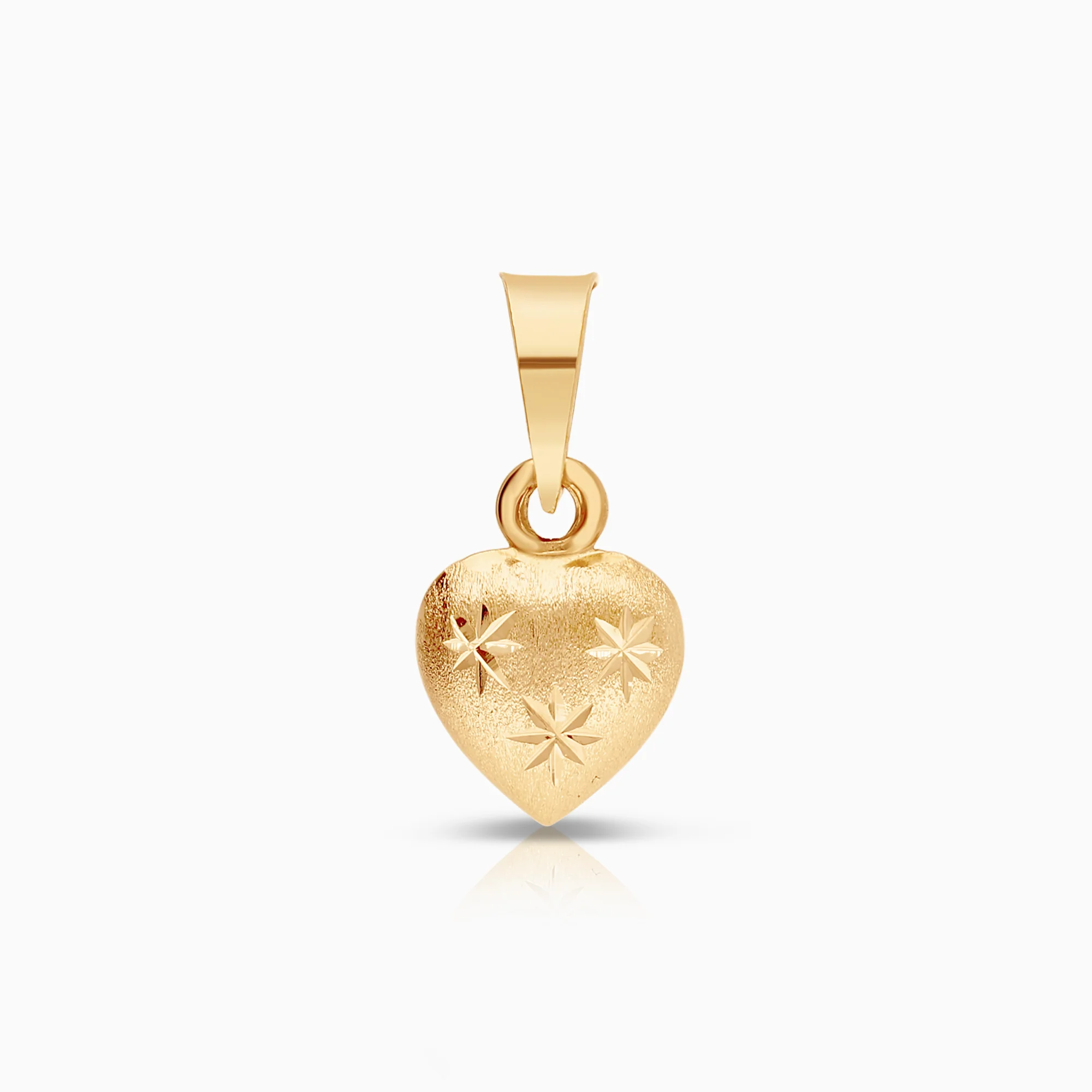 Heart pendant 0.36g 18K gold