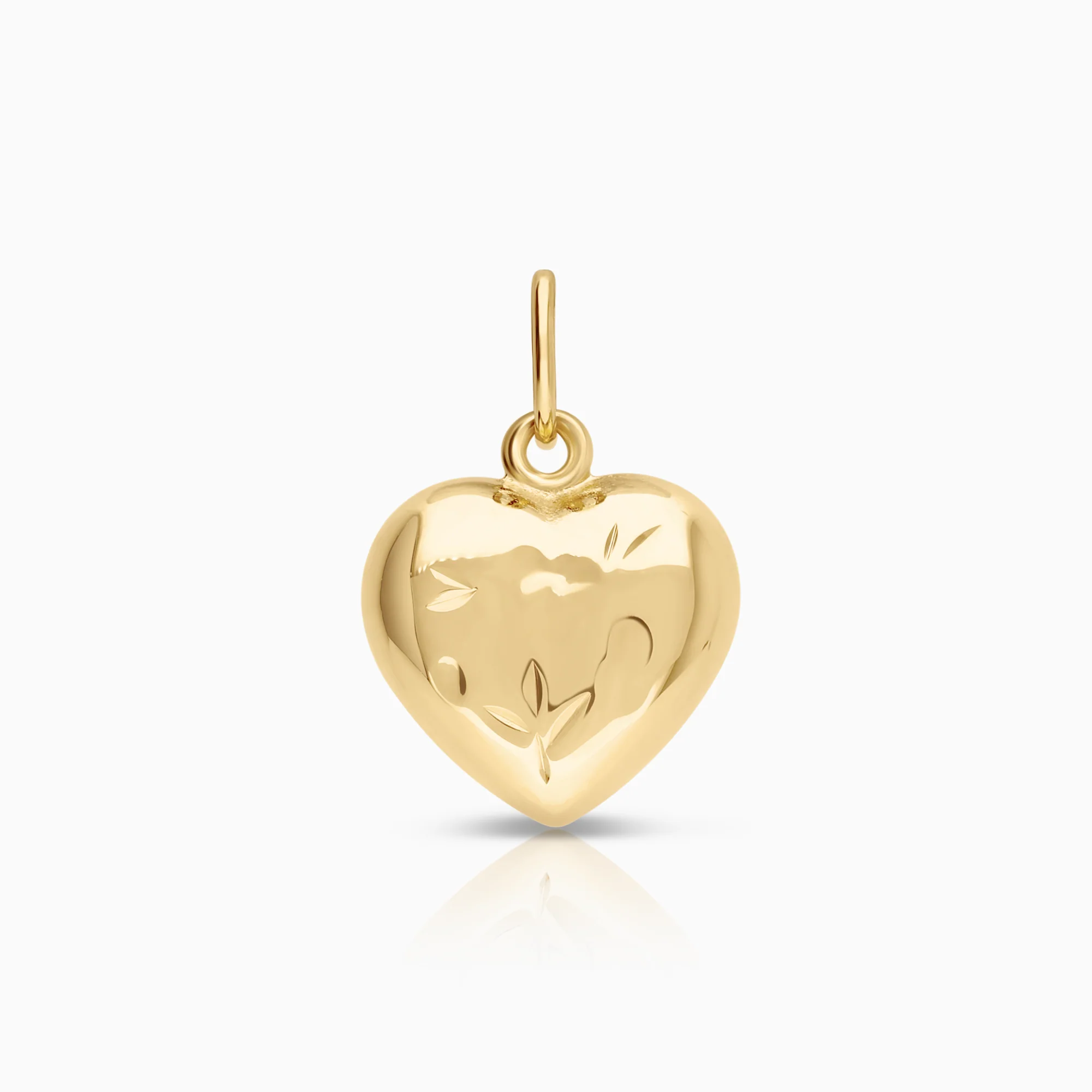 Pendant heart 0.45g 18K gold