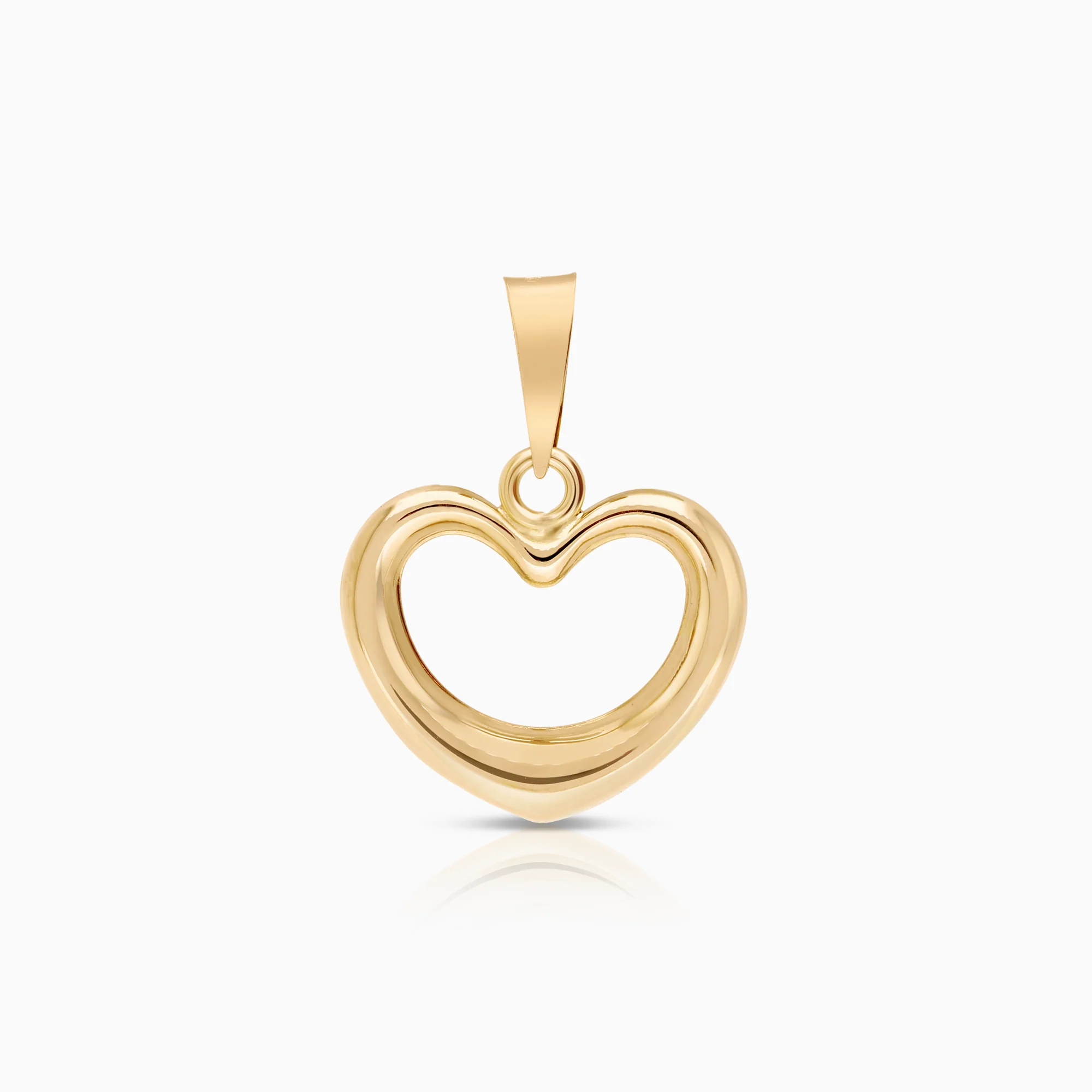 Heart pendant 0.47g 18K gold