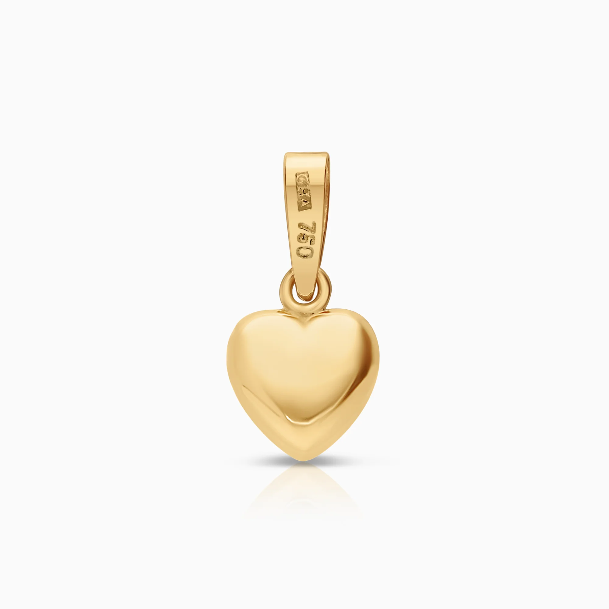 Heart Pendant 0.48g 18K Gold