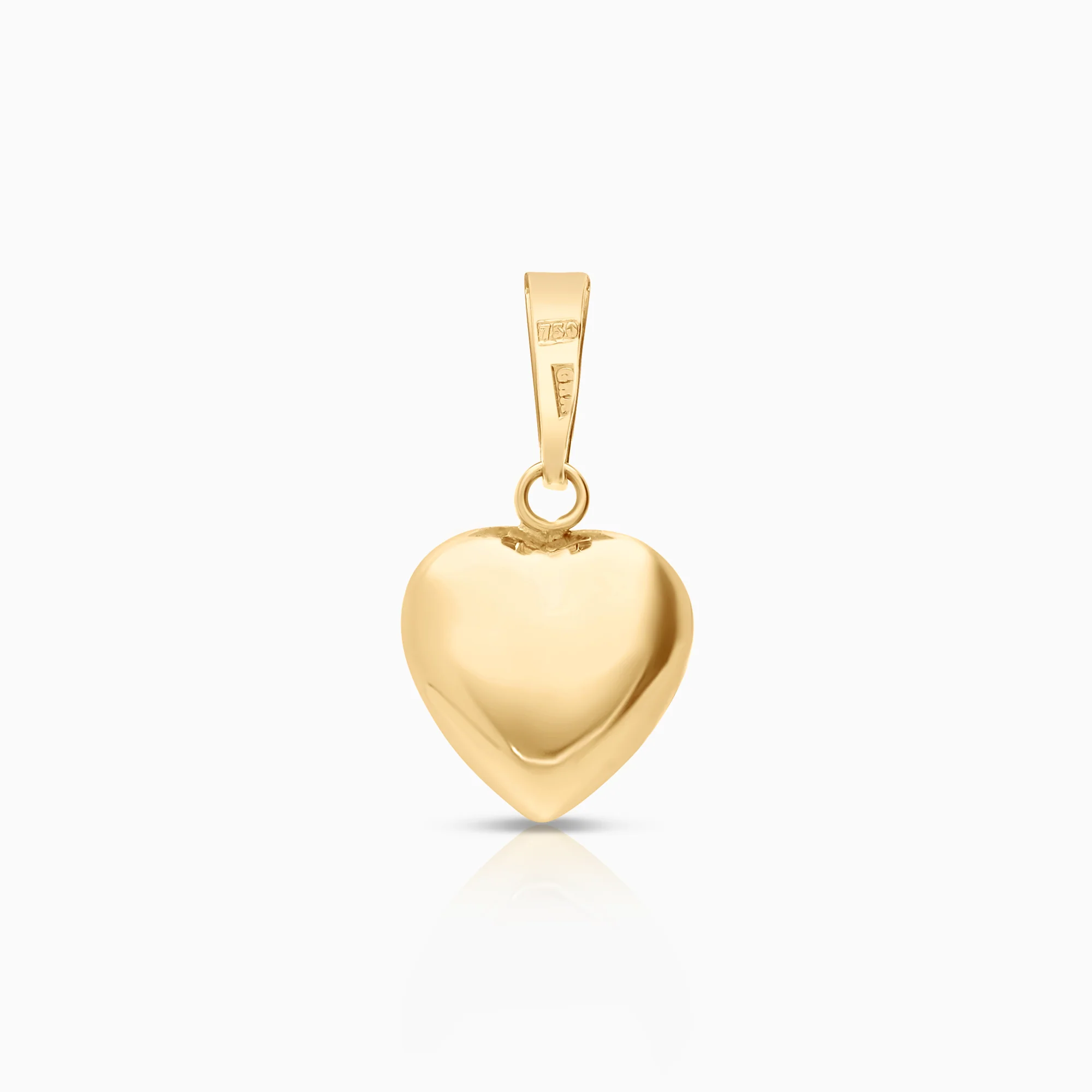 Heart pendant 0.57g 18K gold