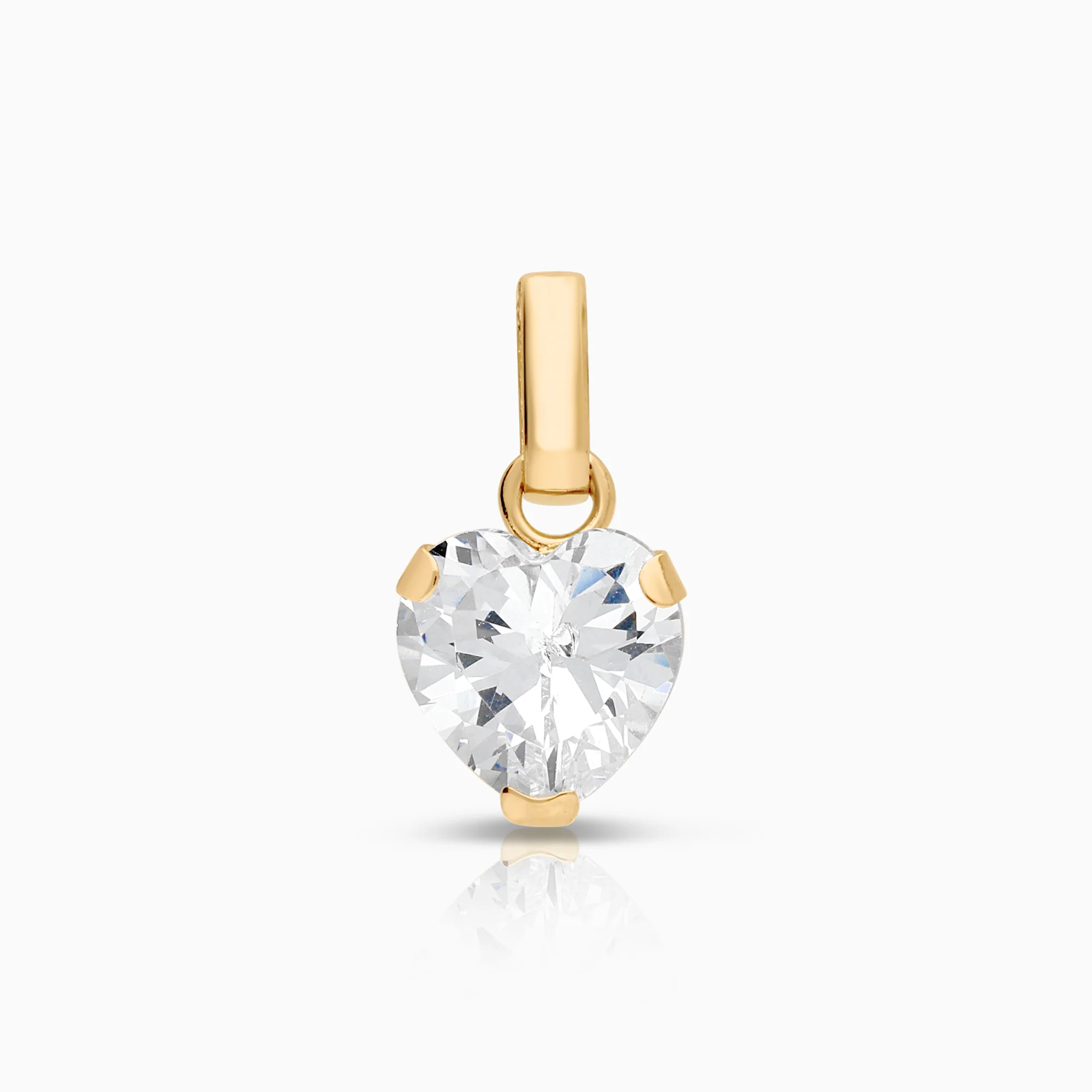 Pendant heart 0.58g 18K gold