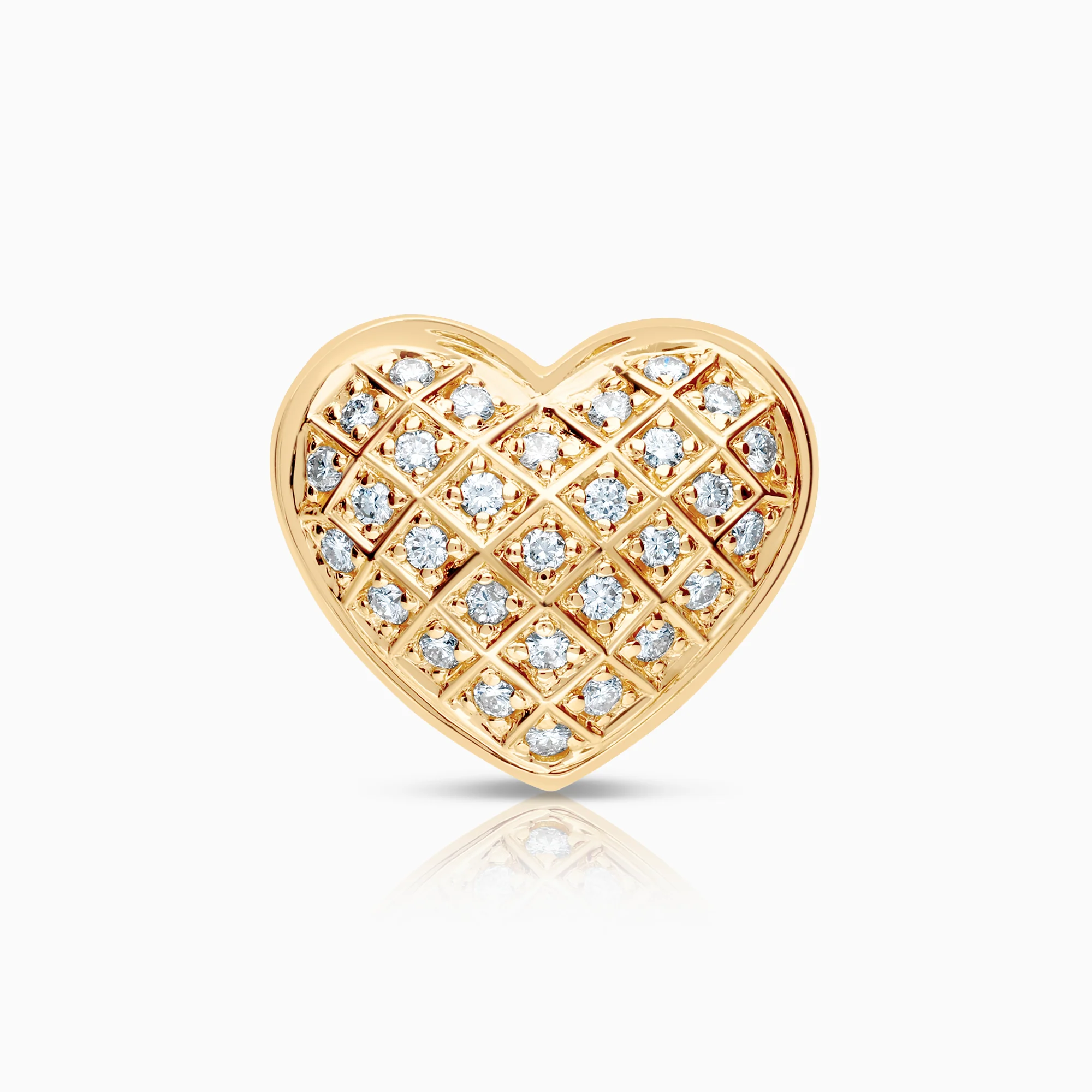 Heart pendant 0.60ct 18K gold