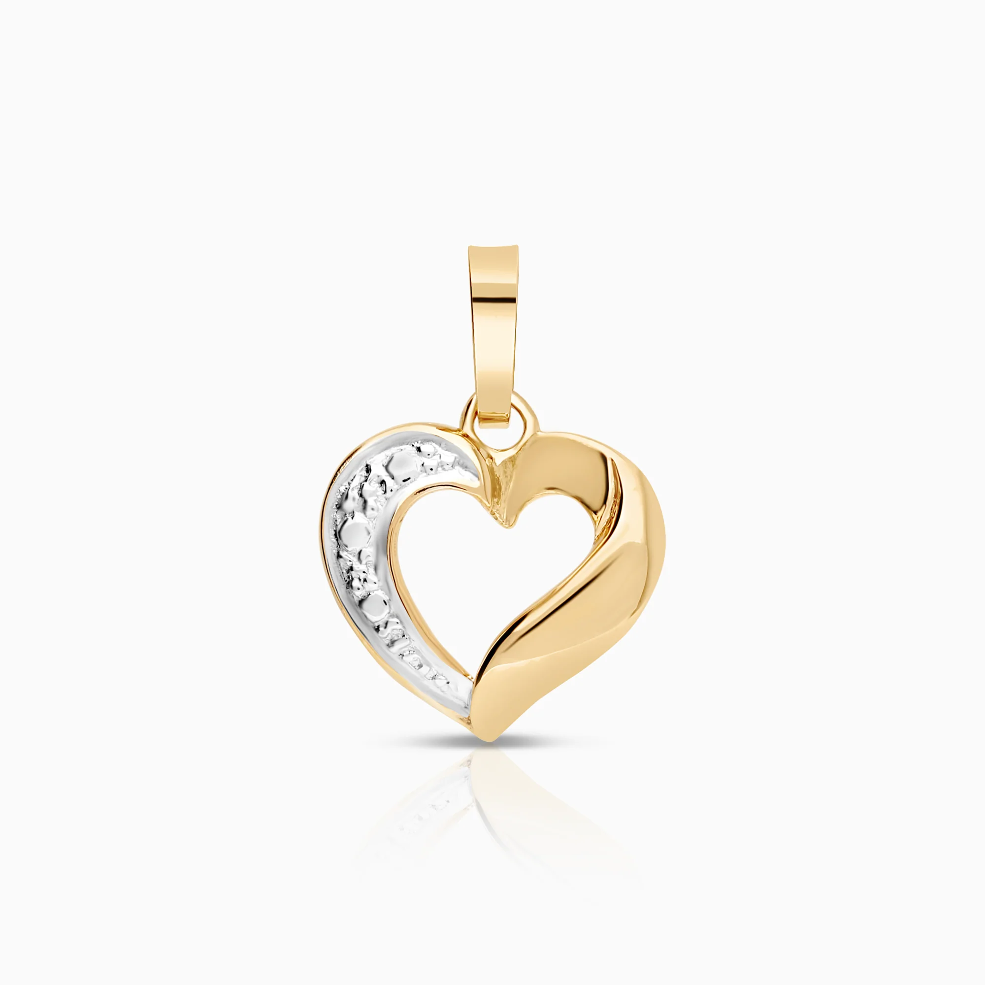 Heart pendant 0.60g 18K gold