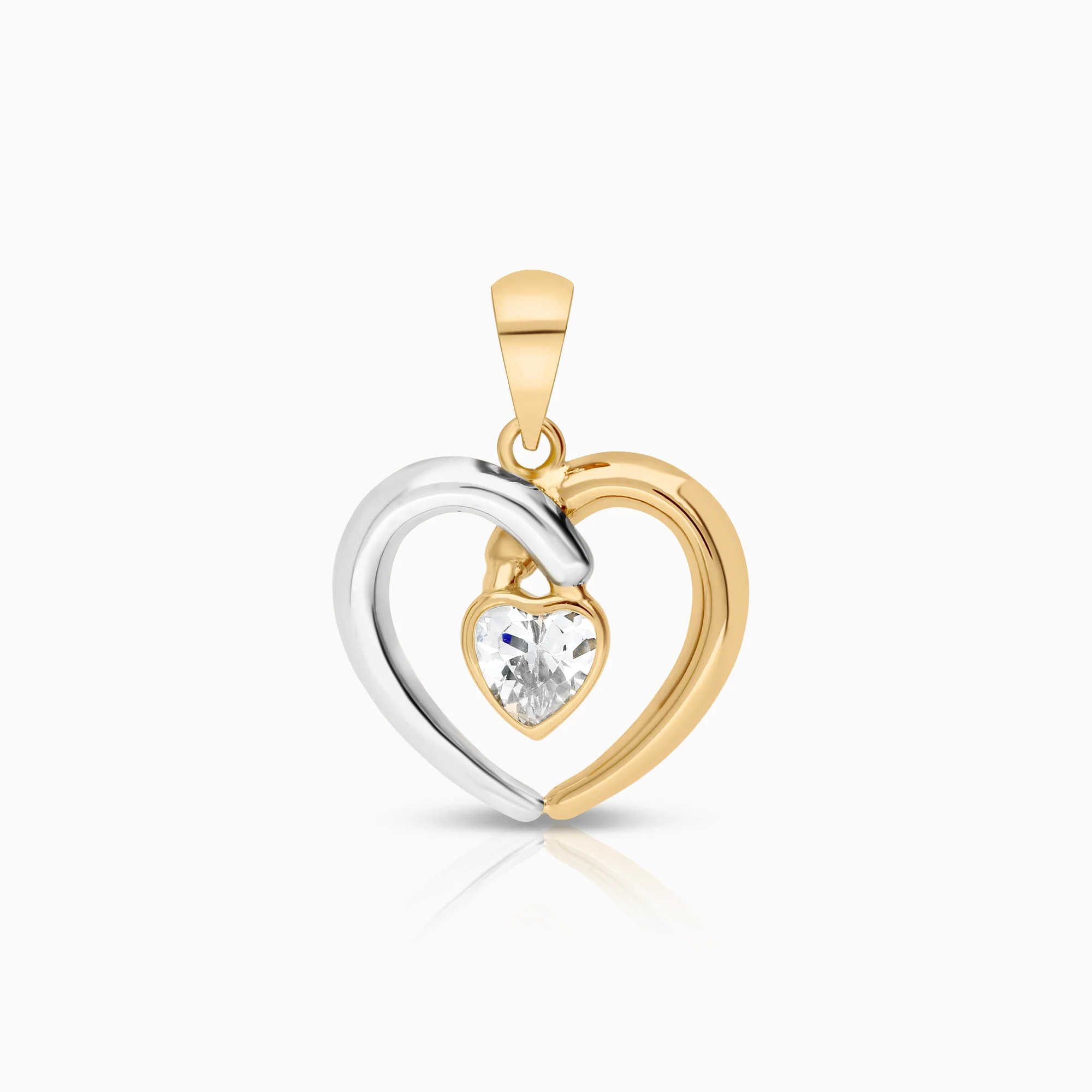 Heart pendant 0.61g 18K gold