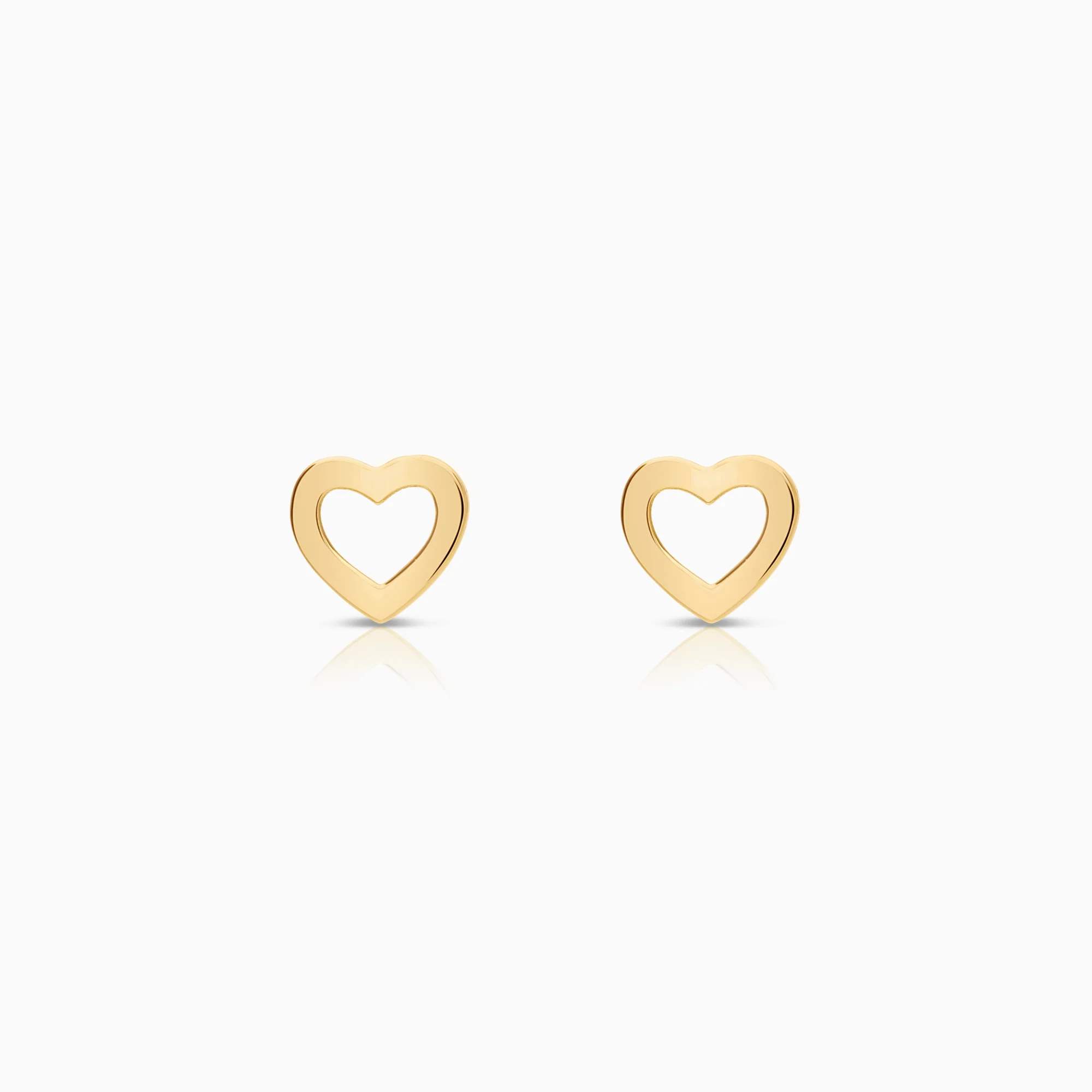 Heart earrings 0.61g 18K gold
