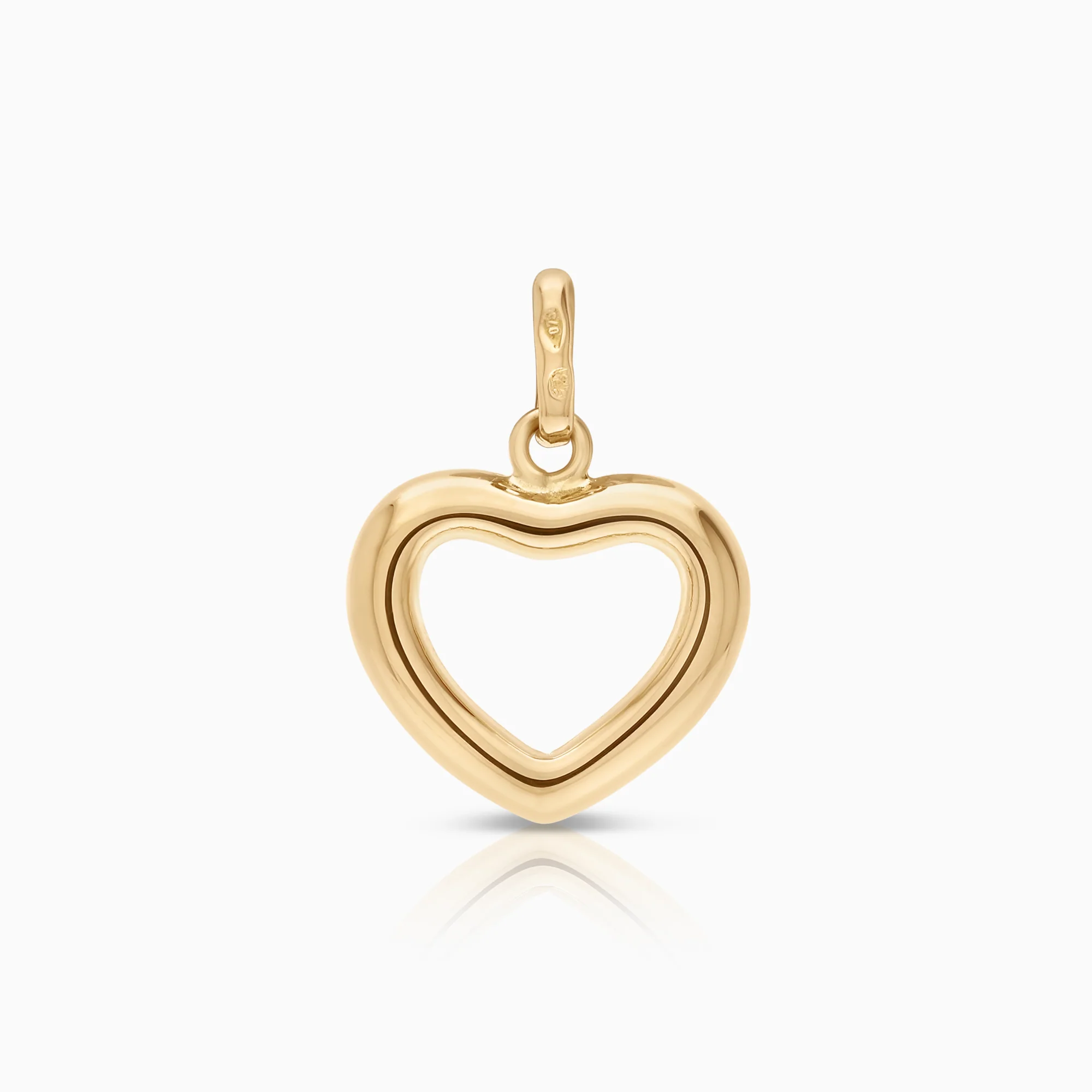 Heart pendant 0.63 g 18K gold