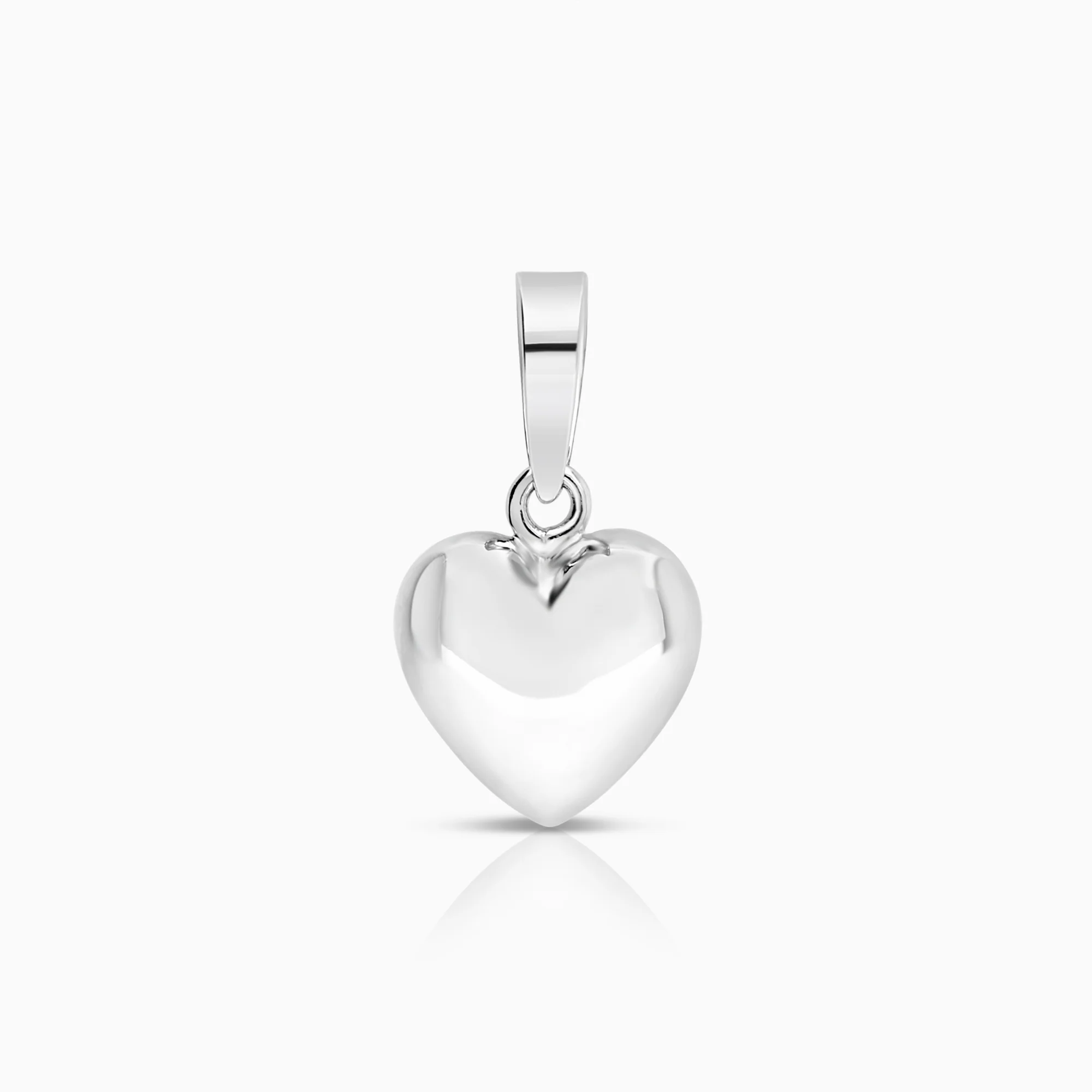 Heart pendant 0.69g 18K white gold