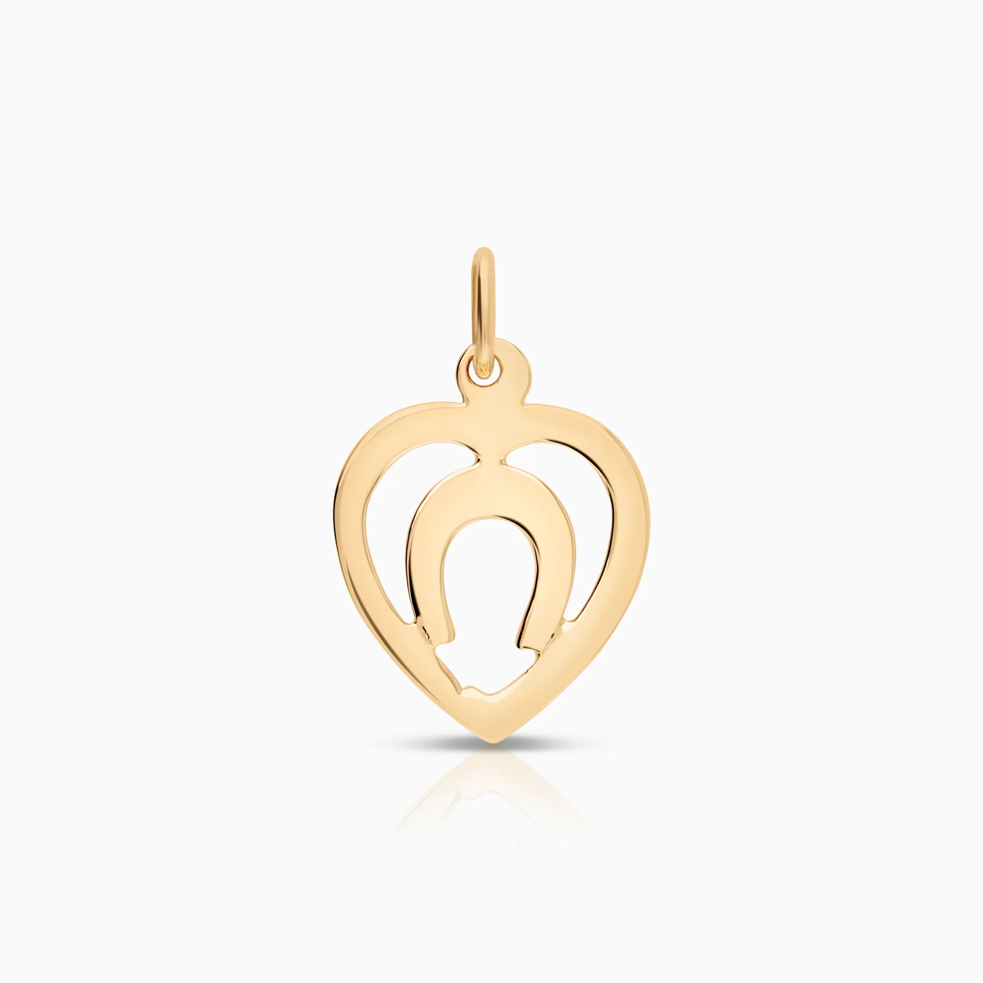 Heart pendant 0.72g 18K gold