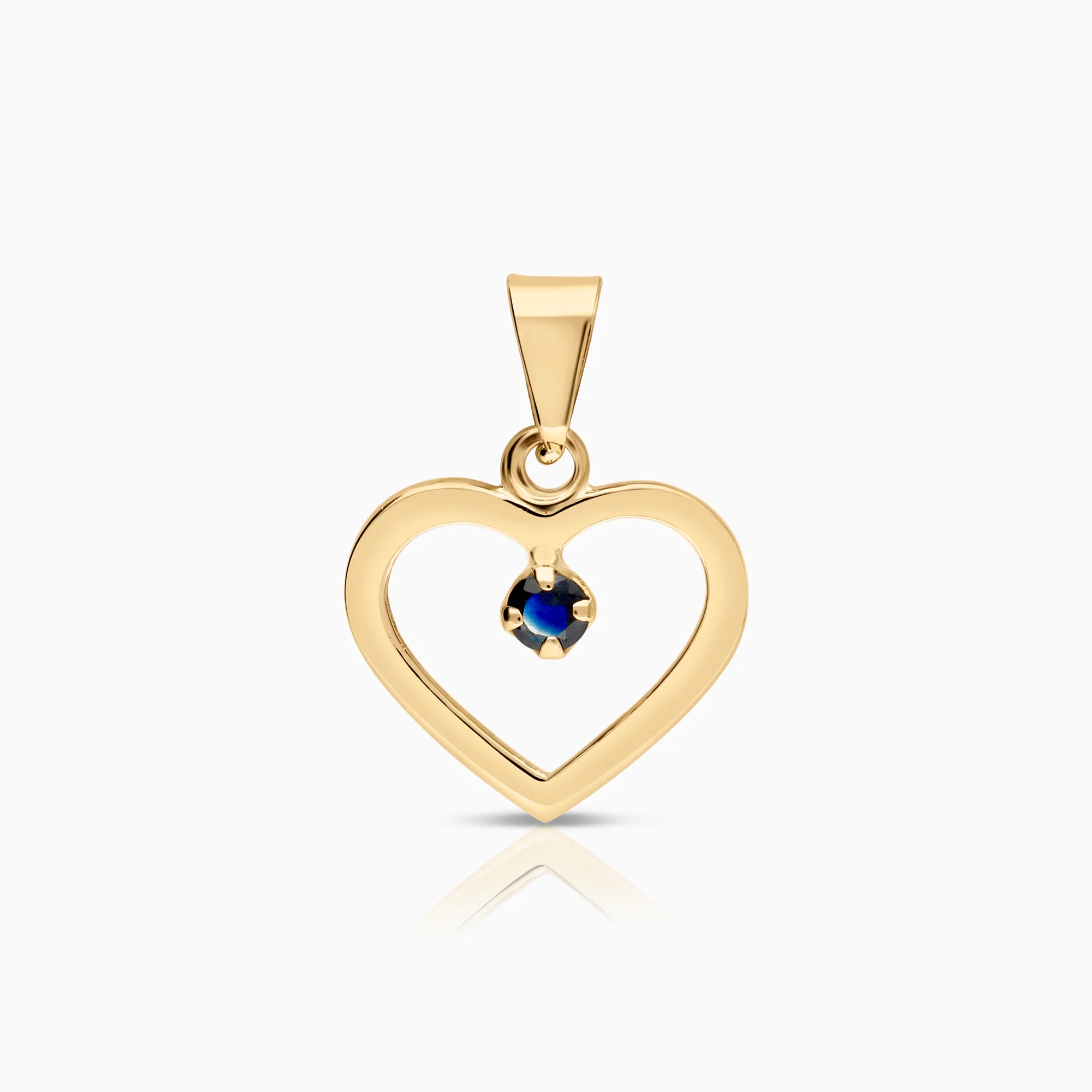 Heart pendant 0.74g 18K gold