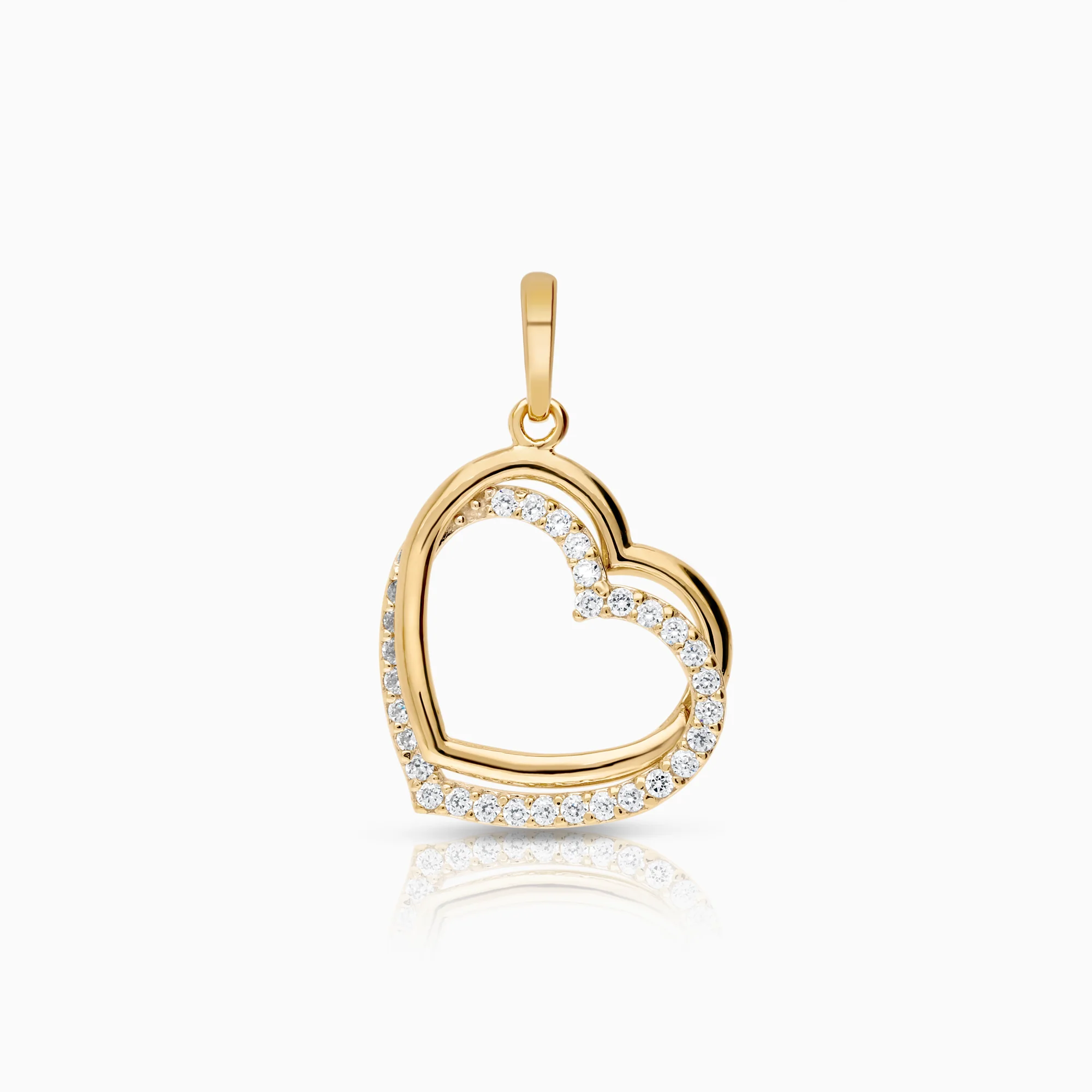 Heart pendant 0.75g 18K gold