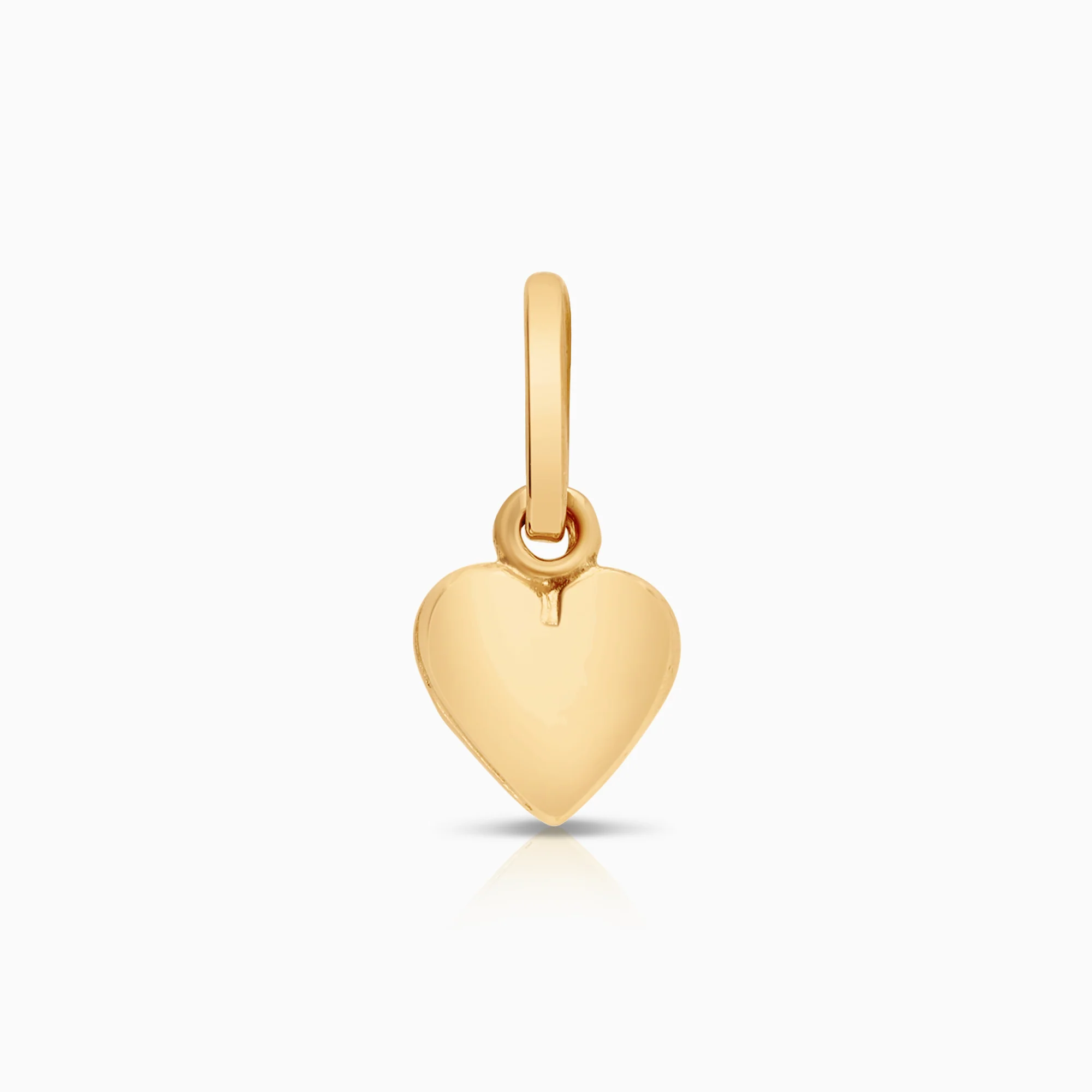 Pendant heart 0.79g 18K gold.