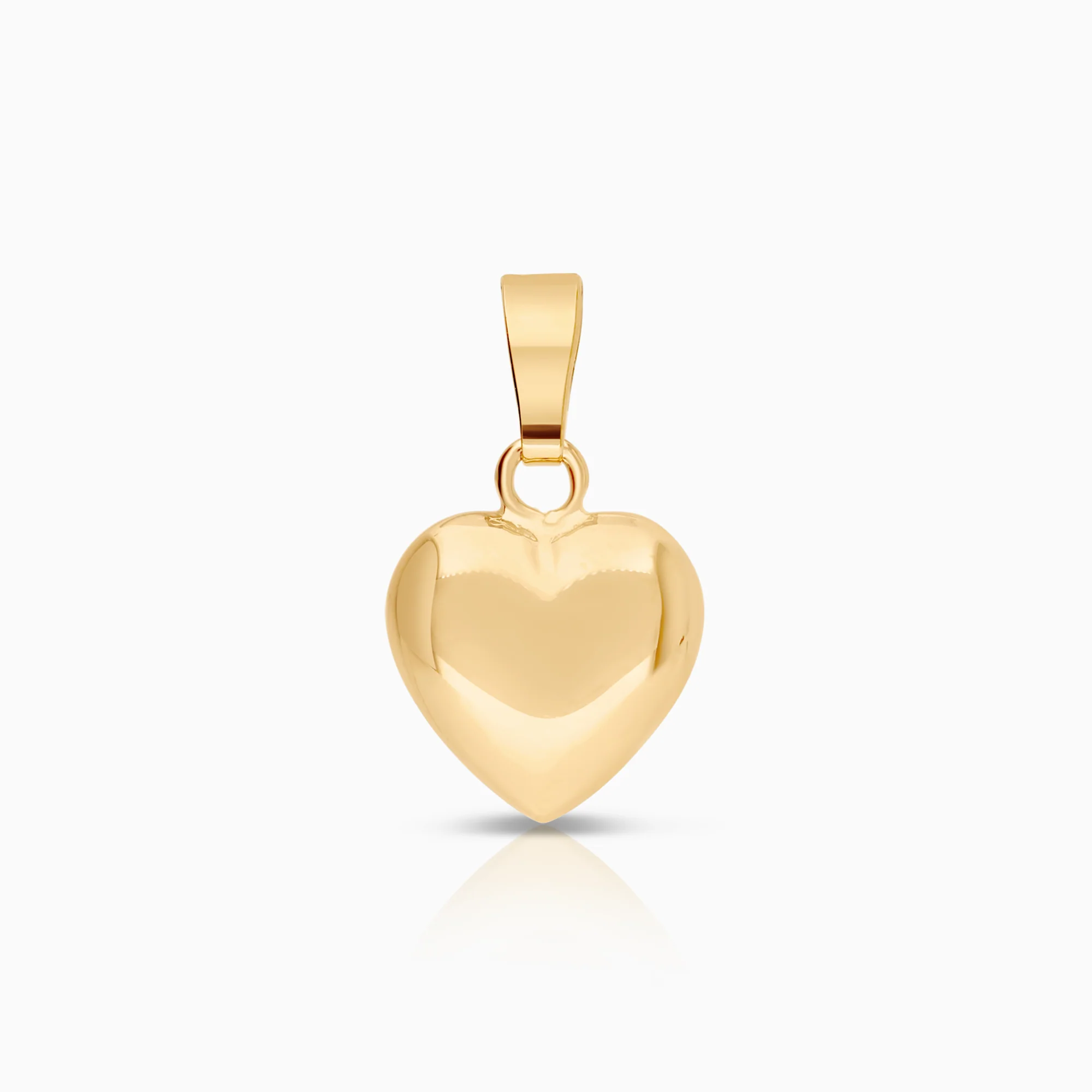 Heart pendant 0.90g 18K gold