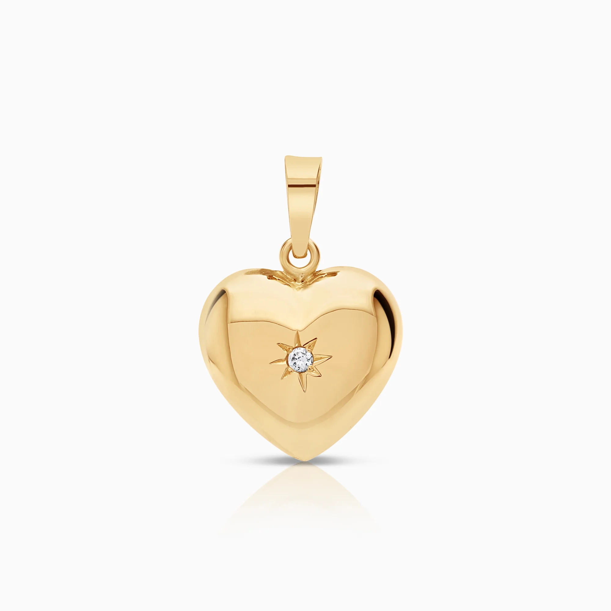 Heart pendant 0.92g 18K gold