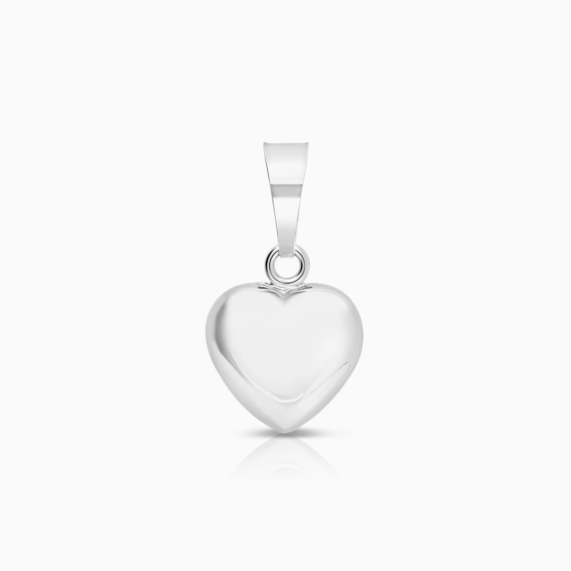 Heart pendant 0.92g 18K white gold