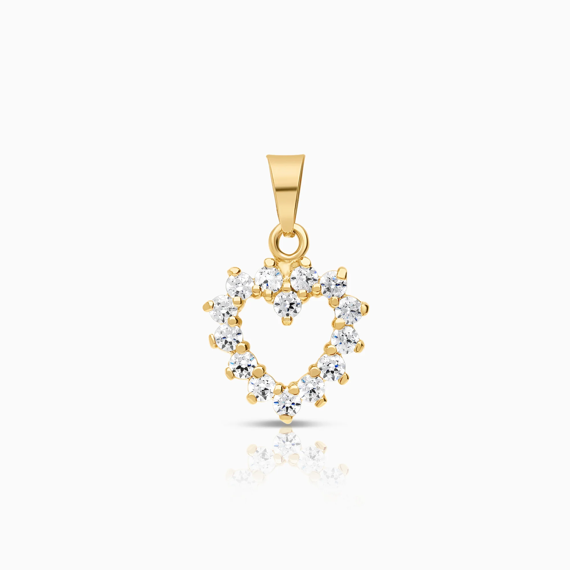Heart pendant 0.97g 18K gold