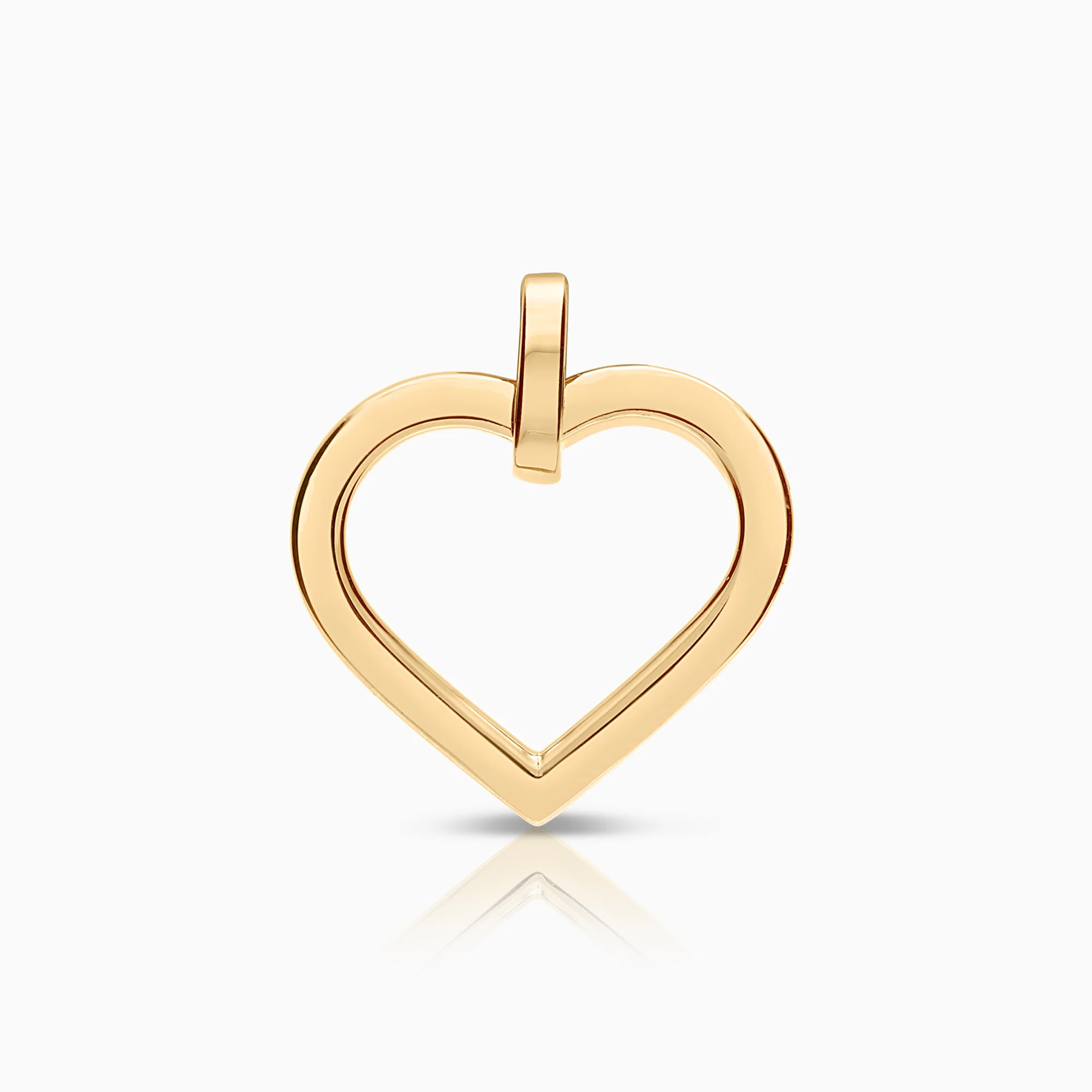 Heart pendant 0.98g 18K gold