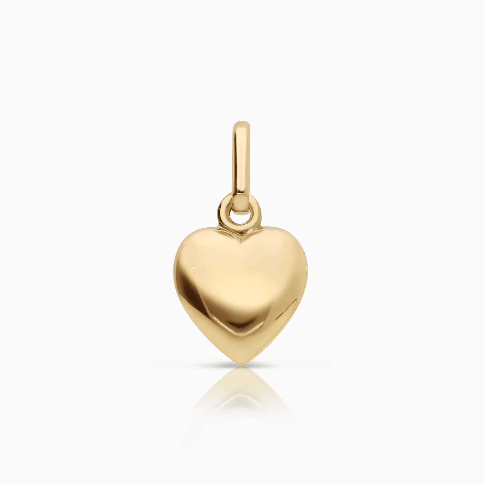 Pendant heart 0.20g 18K gold