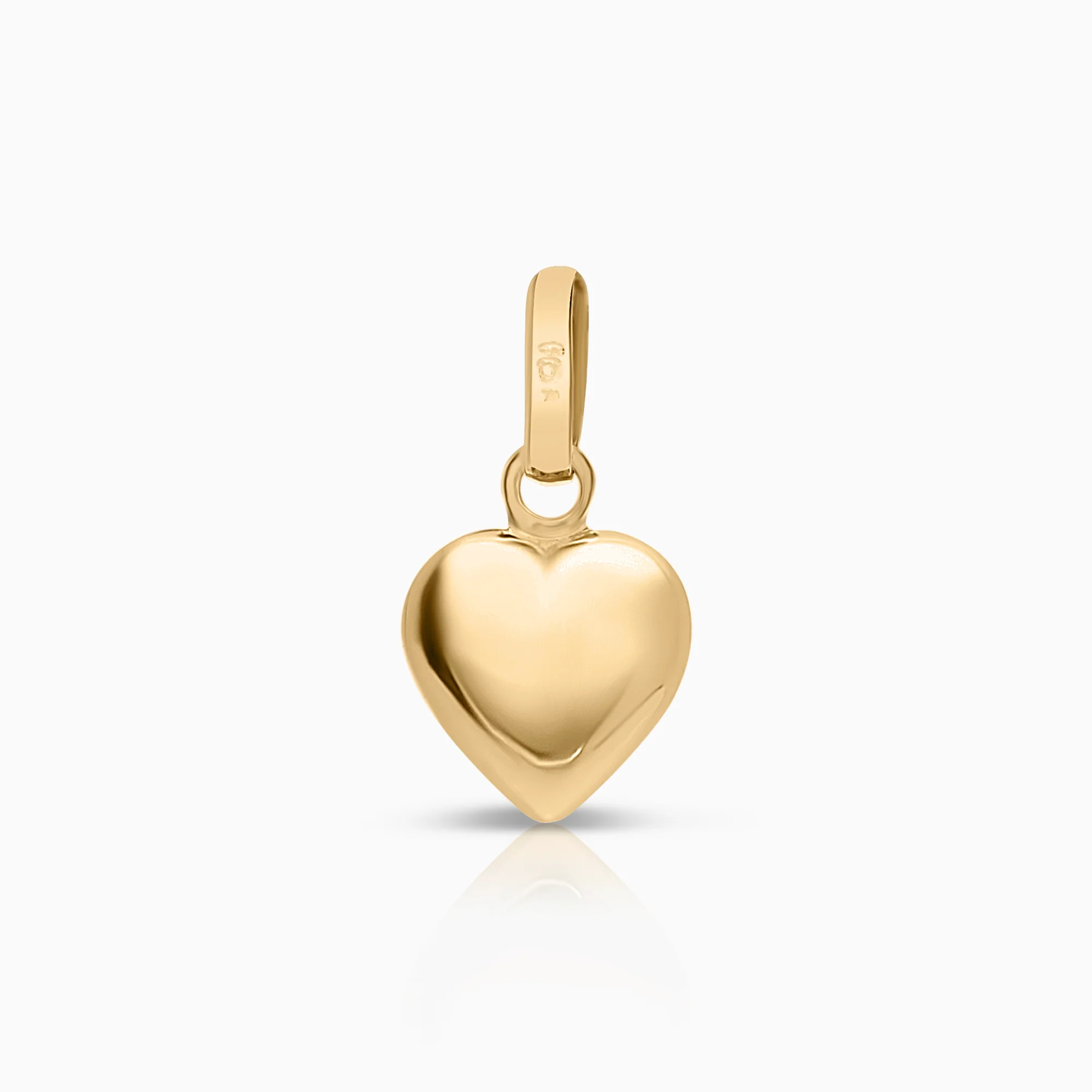 Pendant heart 0.30g 18K gold