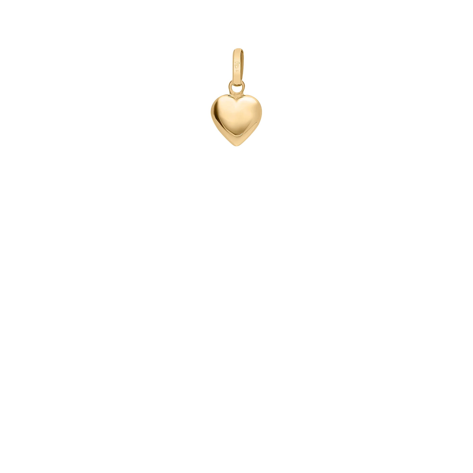 Pendant heart 0.30g 18K gold - Image 2