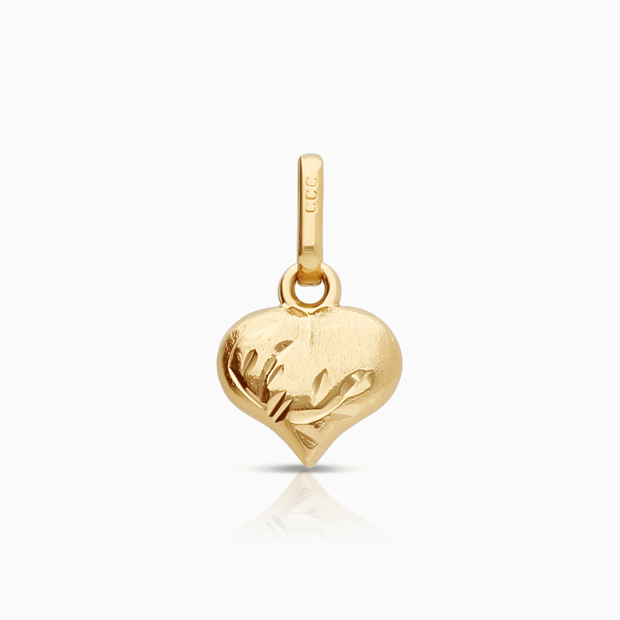 Heart pendant 0.35g 18K gold