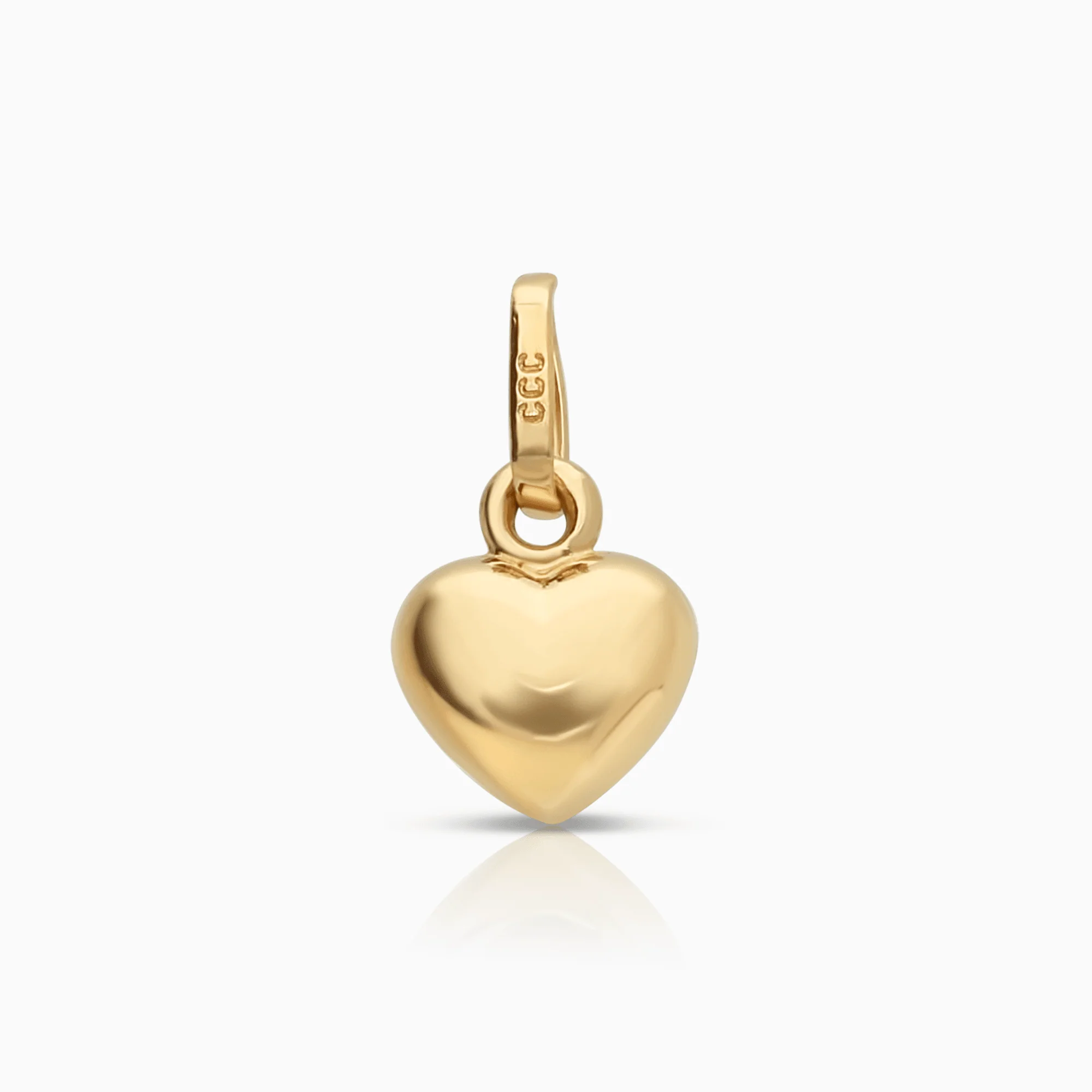 Heart pendant 0.36g 18K gold