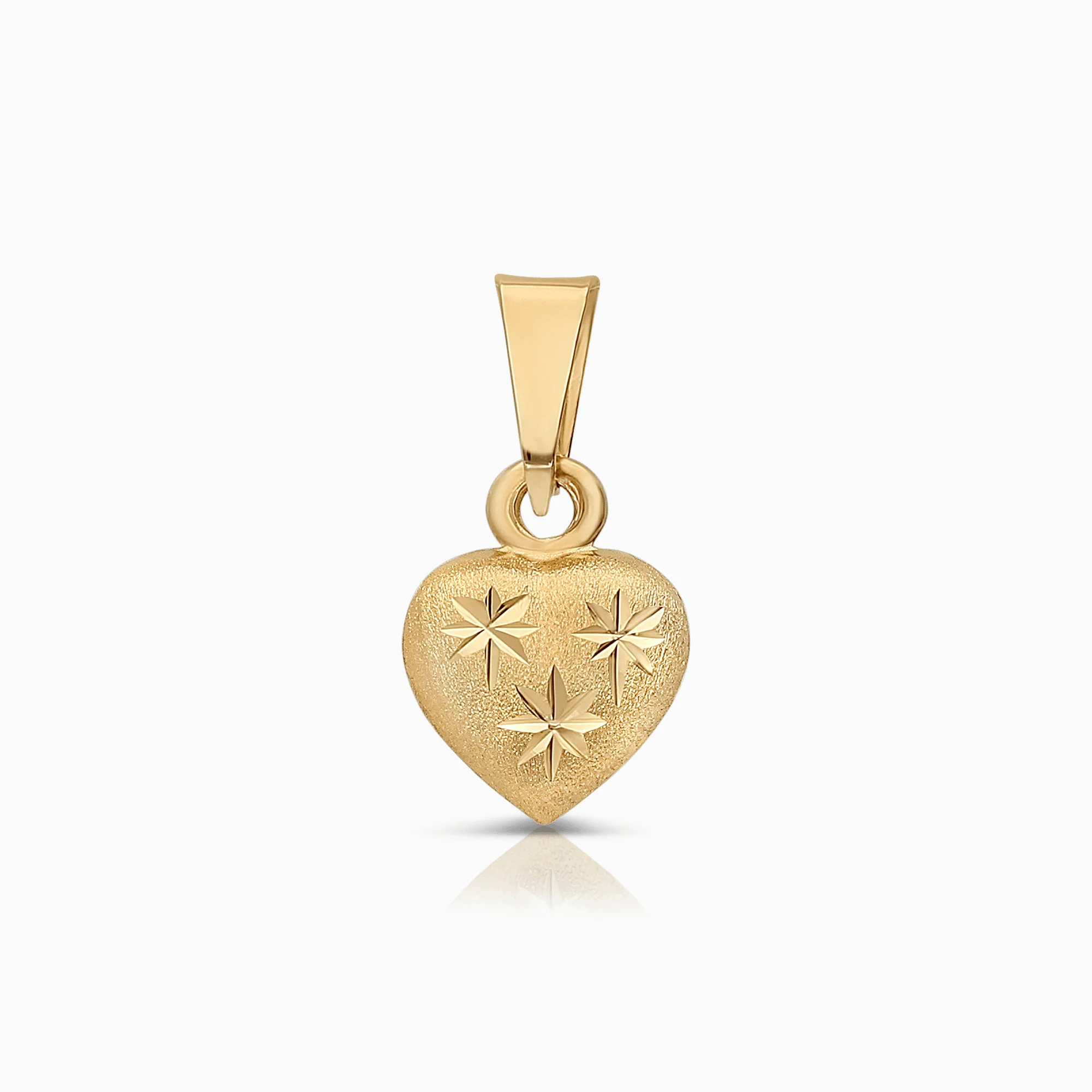 Heart pendant 0.38g 18K gold