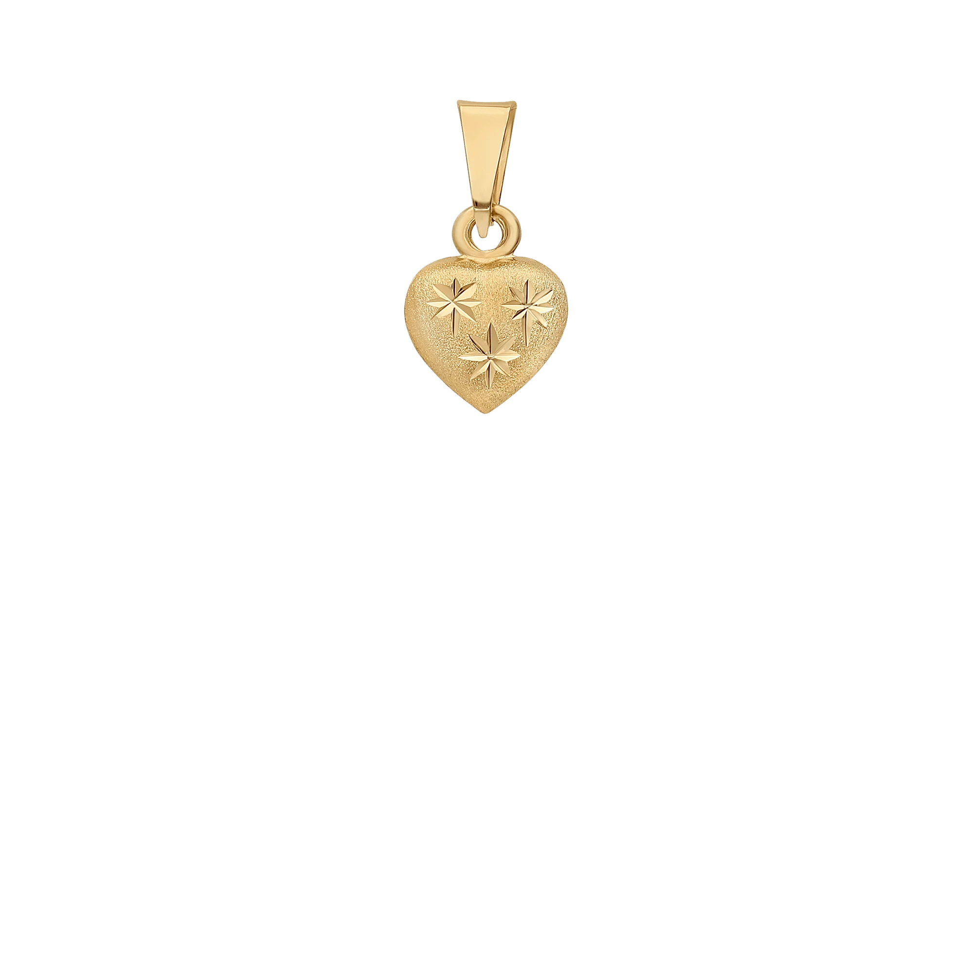 Heart pendant 0.38g 18K gold - Image 2