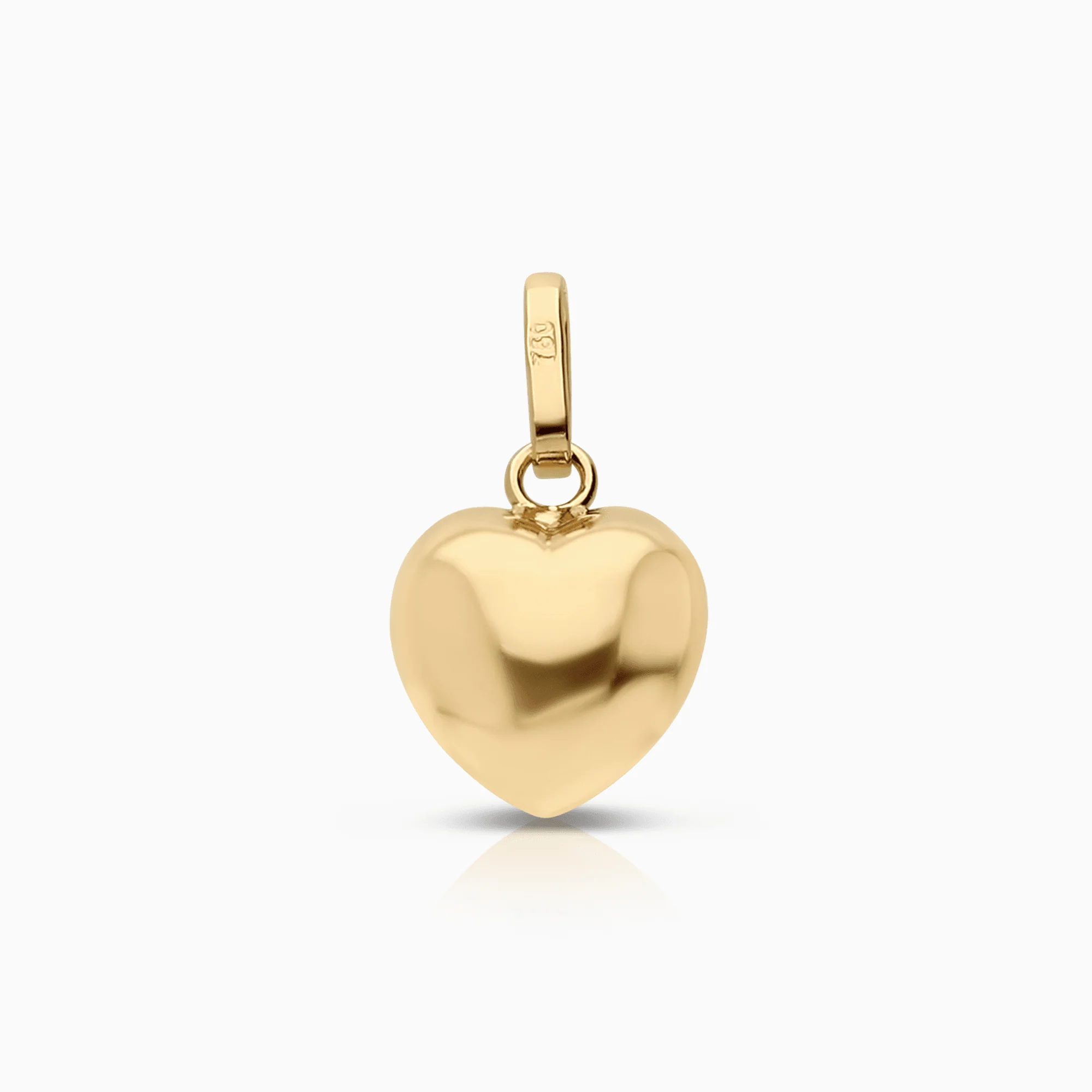 Pendant heart 0.45g 18K gold