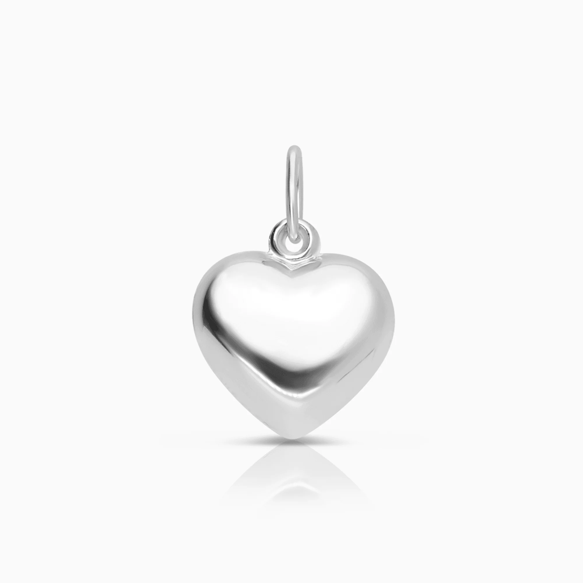 Heart pendant 0.48g 18K white gold